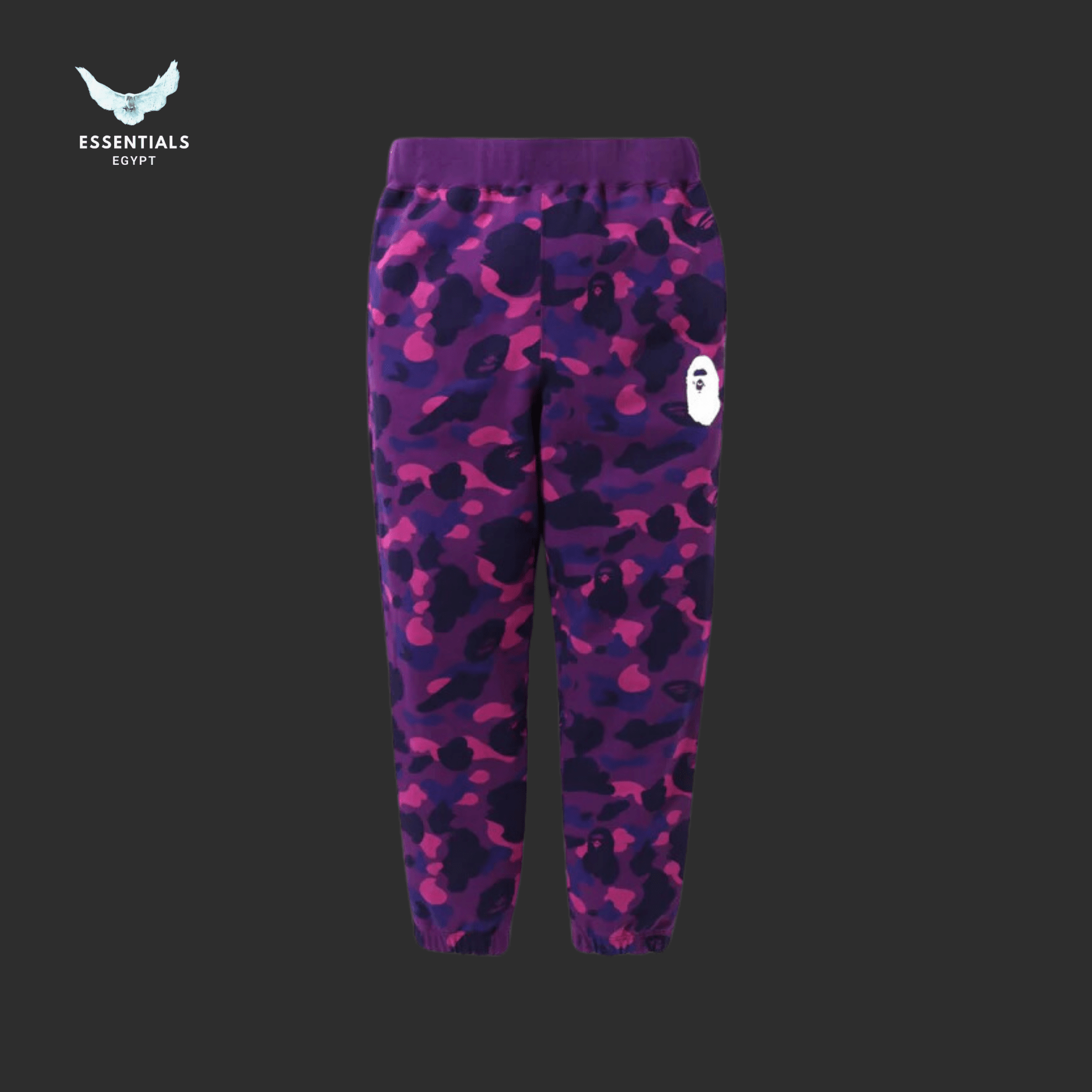 BAPE Color Camo Wide Fit Sweat Pants Purple