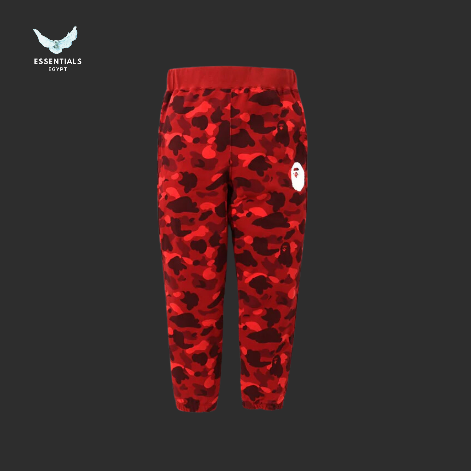 BAPE Camo Wide Sweatpants – Red - ESSENTIALS EGYPT