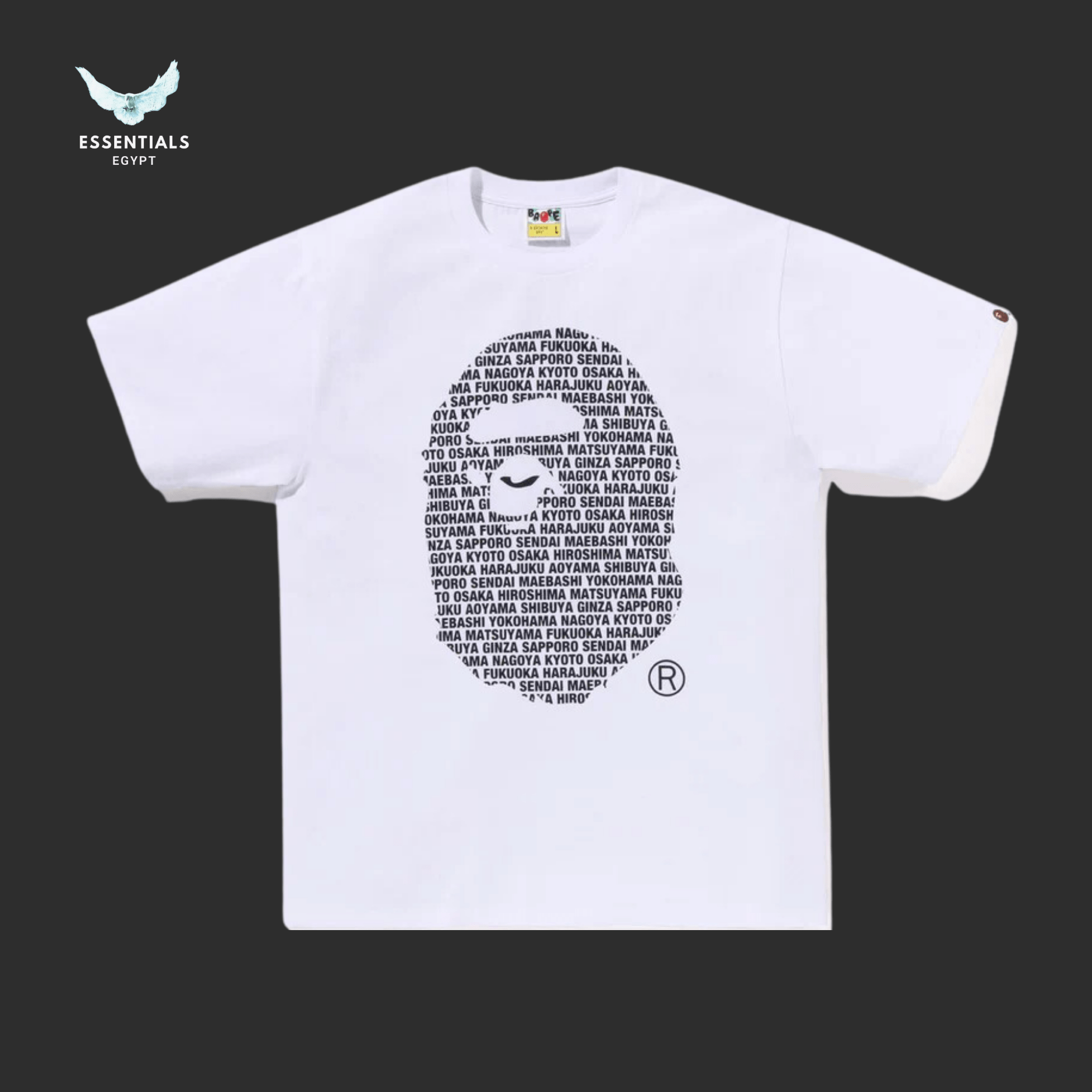 BAPE Japan Ape Head Tee 'White' - ESSENTIALS EGYPT