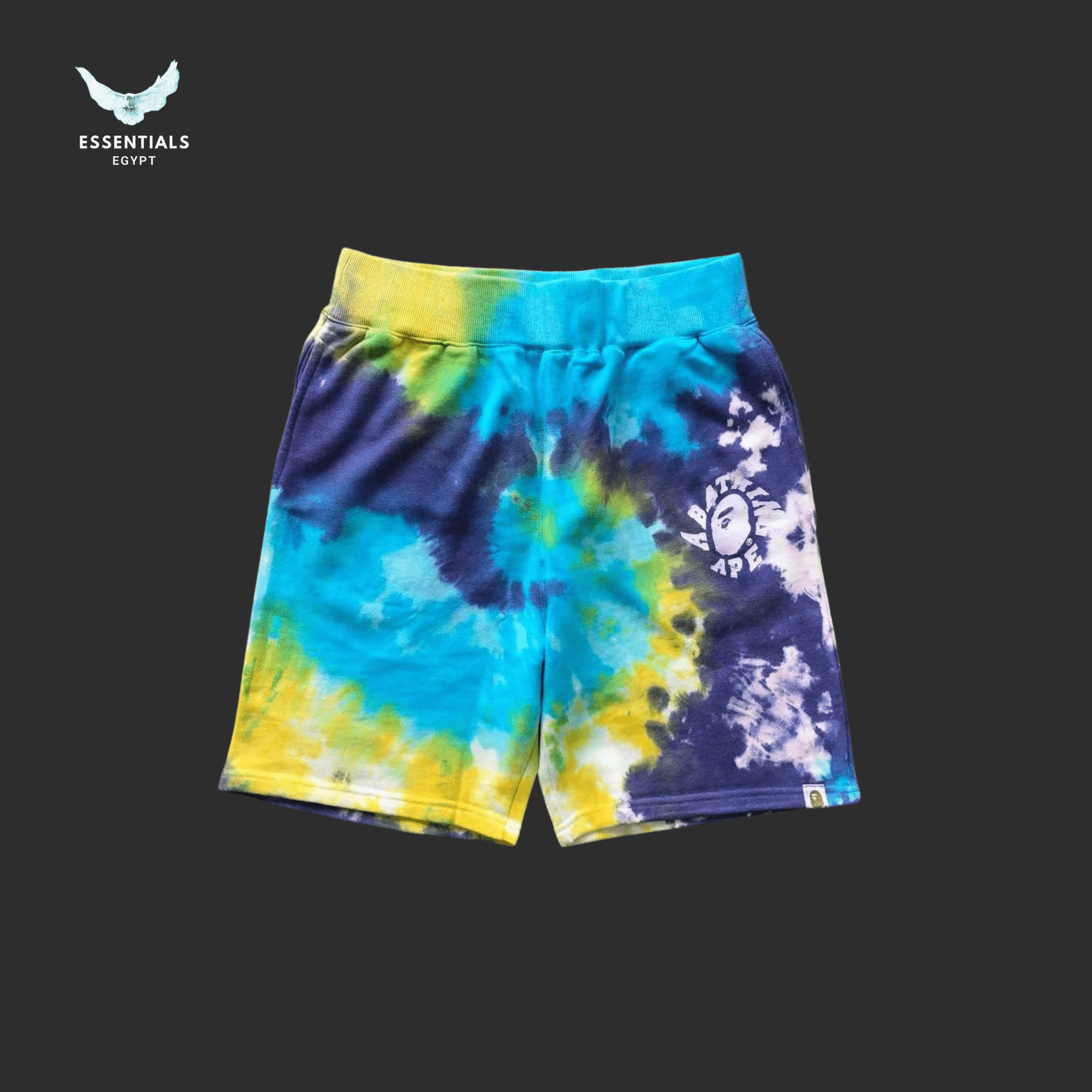 BAPE Shorts – Tie Dye Logo - ESSENTIALS EGYPT