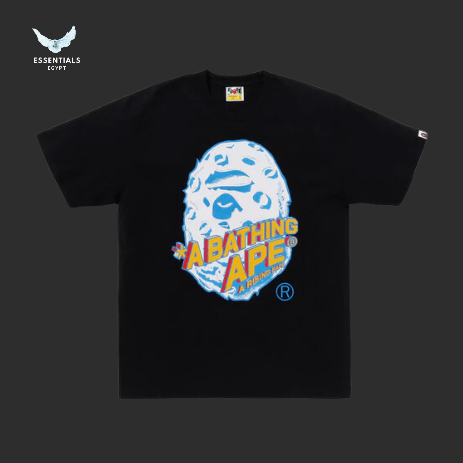 BAPE Moon Ape Head Tee 'Black' - ESSENTIALS EGYPT