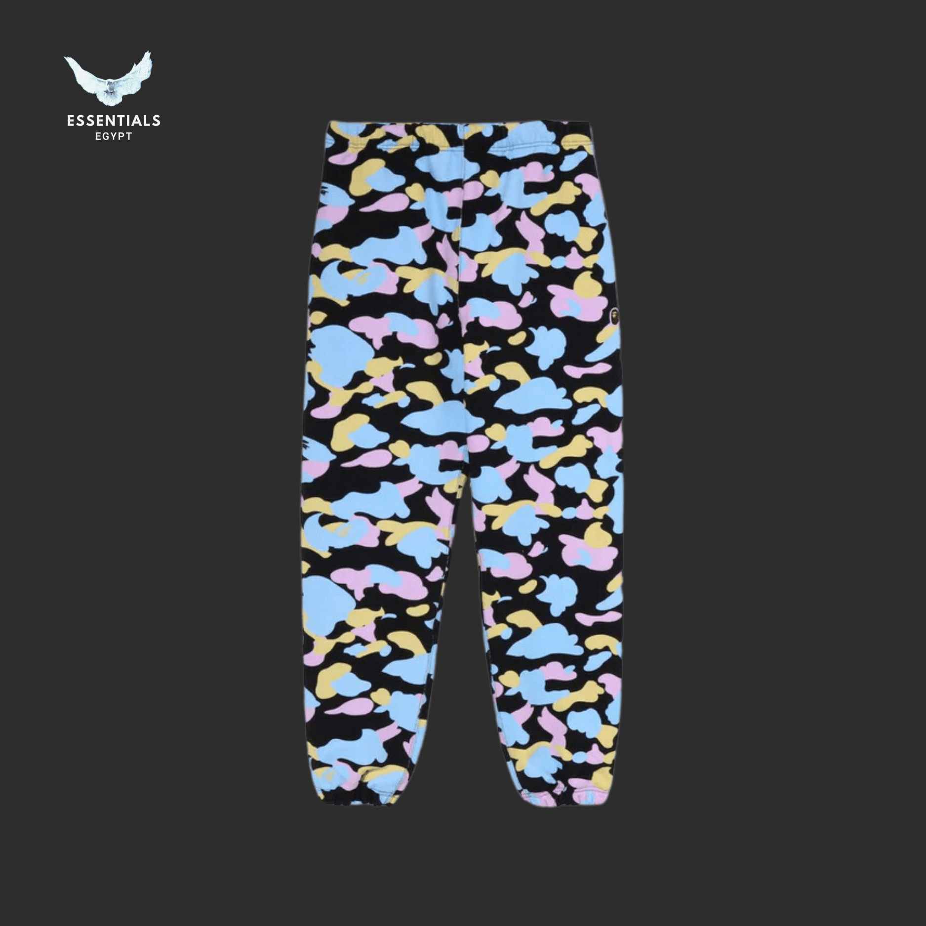BAPE Multi Camo Oversized Pants – Black - ESSENTIALS EGYPT