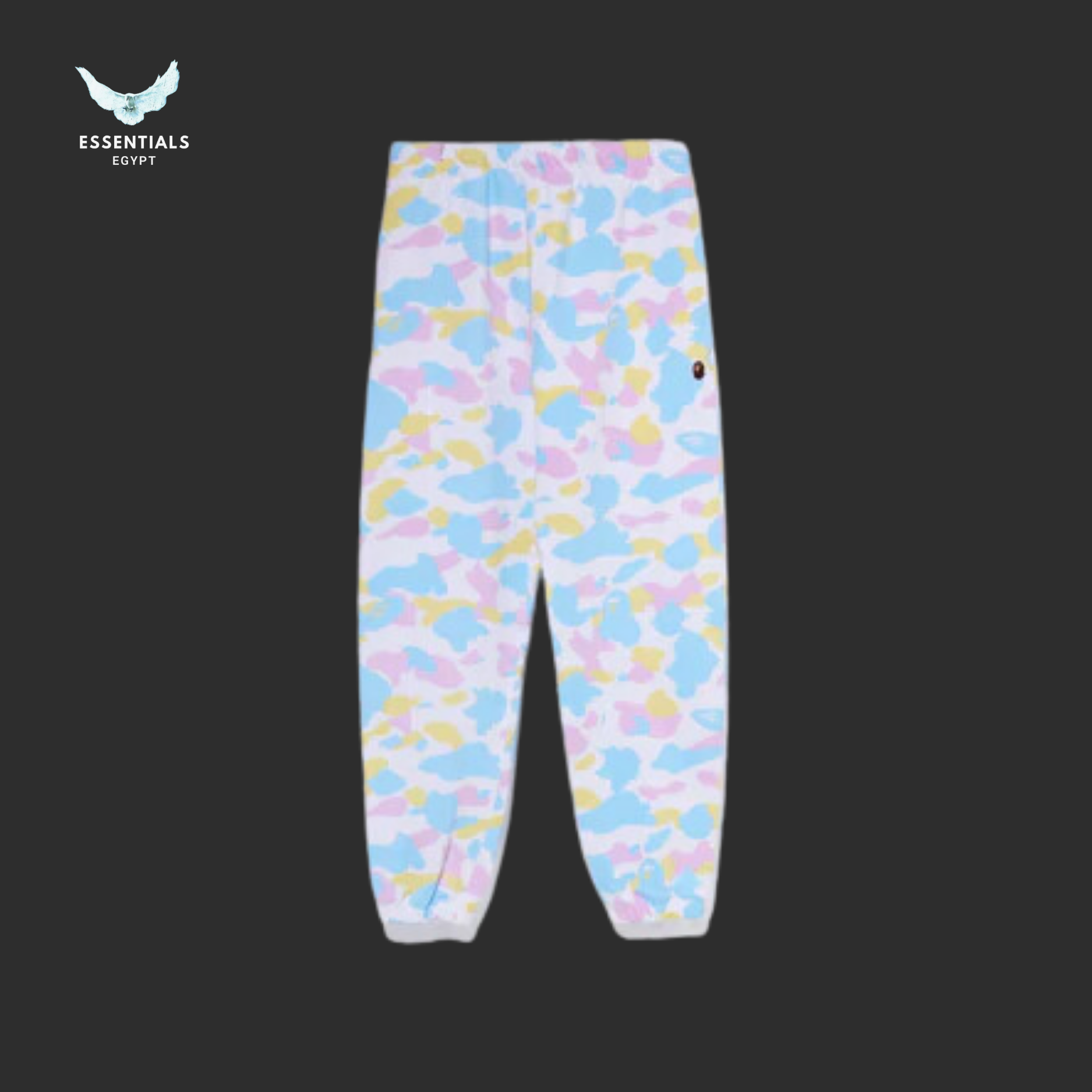 BAPE Multi Camo Oversized Pants – White - ESSENTIALS EGYPT