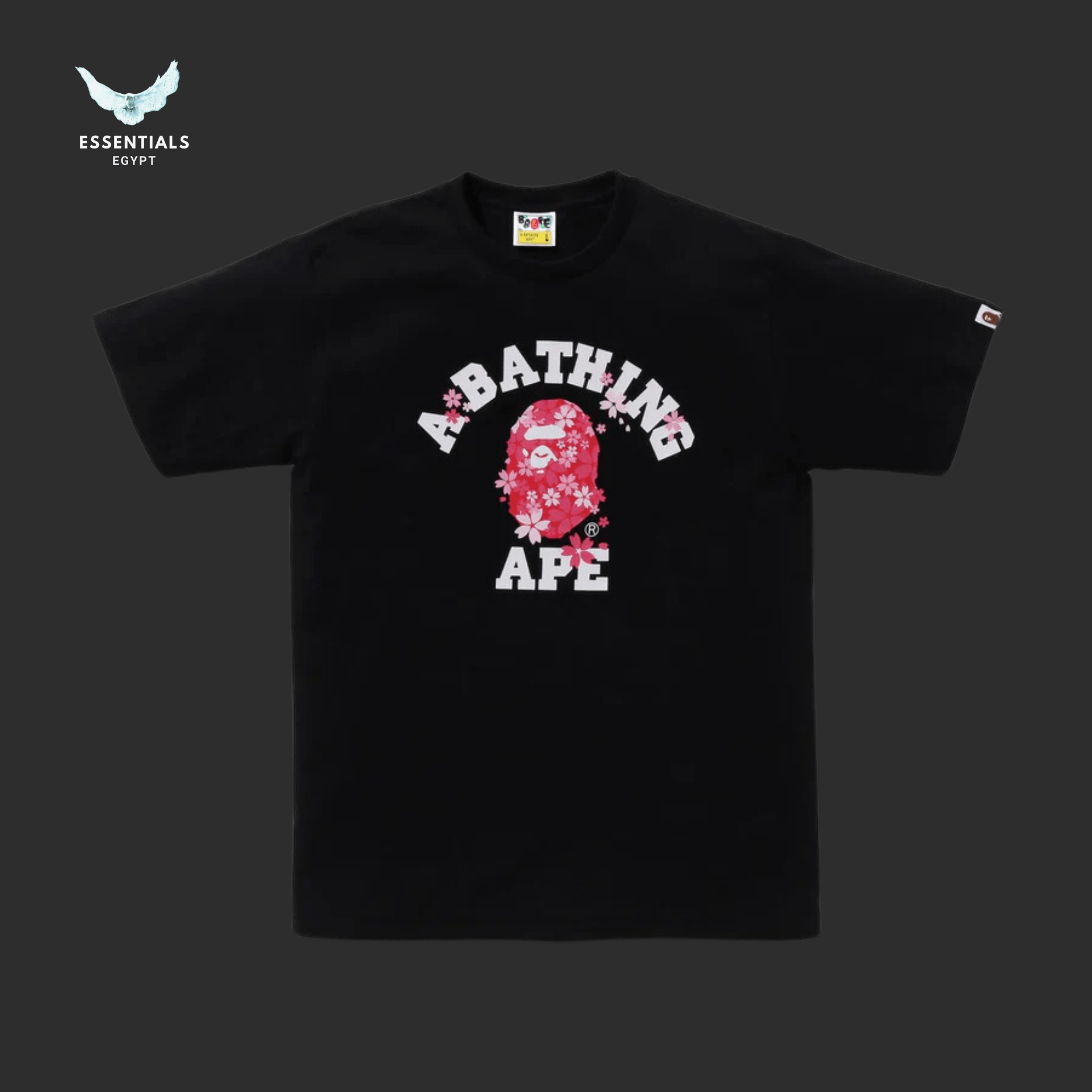 2XL BAPE SAKURA APE COLLEGE TEE 黒 BAPE Sakura College Tee Black Men's - SS24 - US
