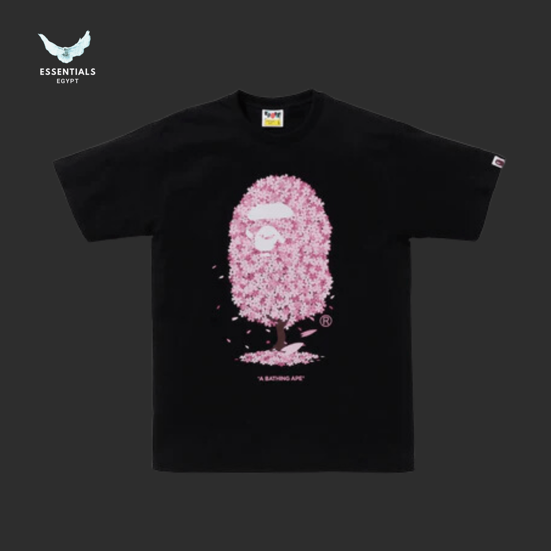 BAPE Sakura Tee 'Black' - ESSENTIALS EGYPT