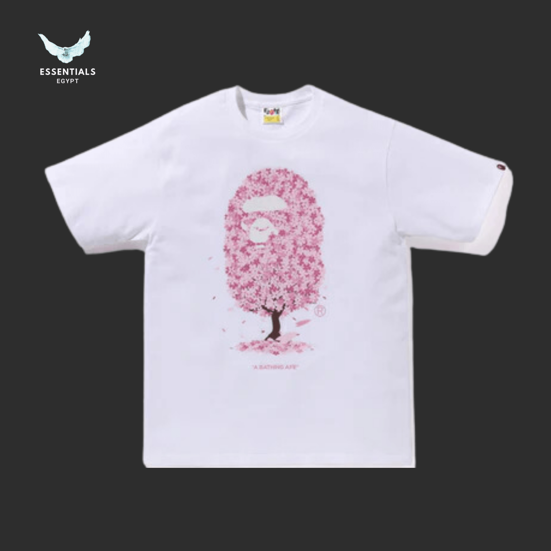 BAPE Sakura Tee 'White' - ESSENTIALS EGYPT