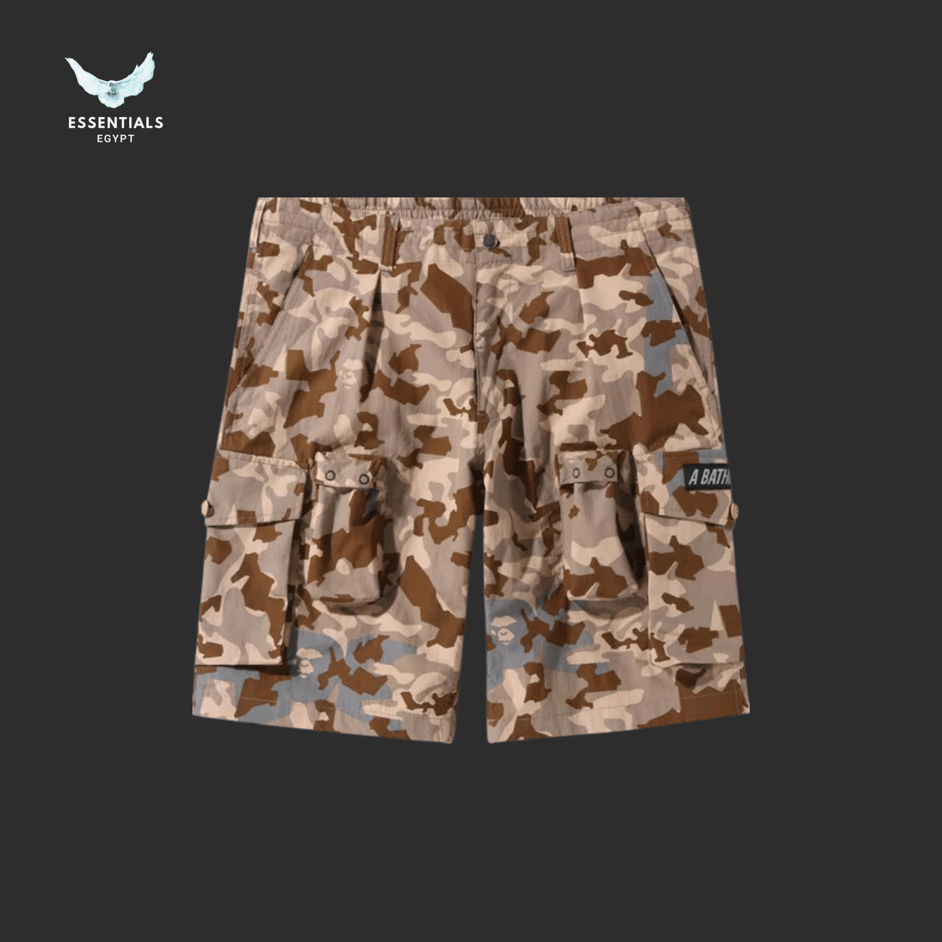 BAPE Shorts – Sand Camo Cargo - ESSENTIALS EGYPT