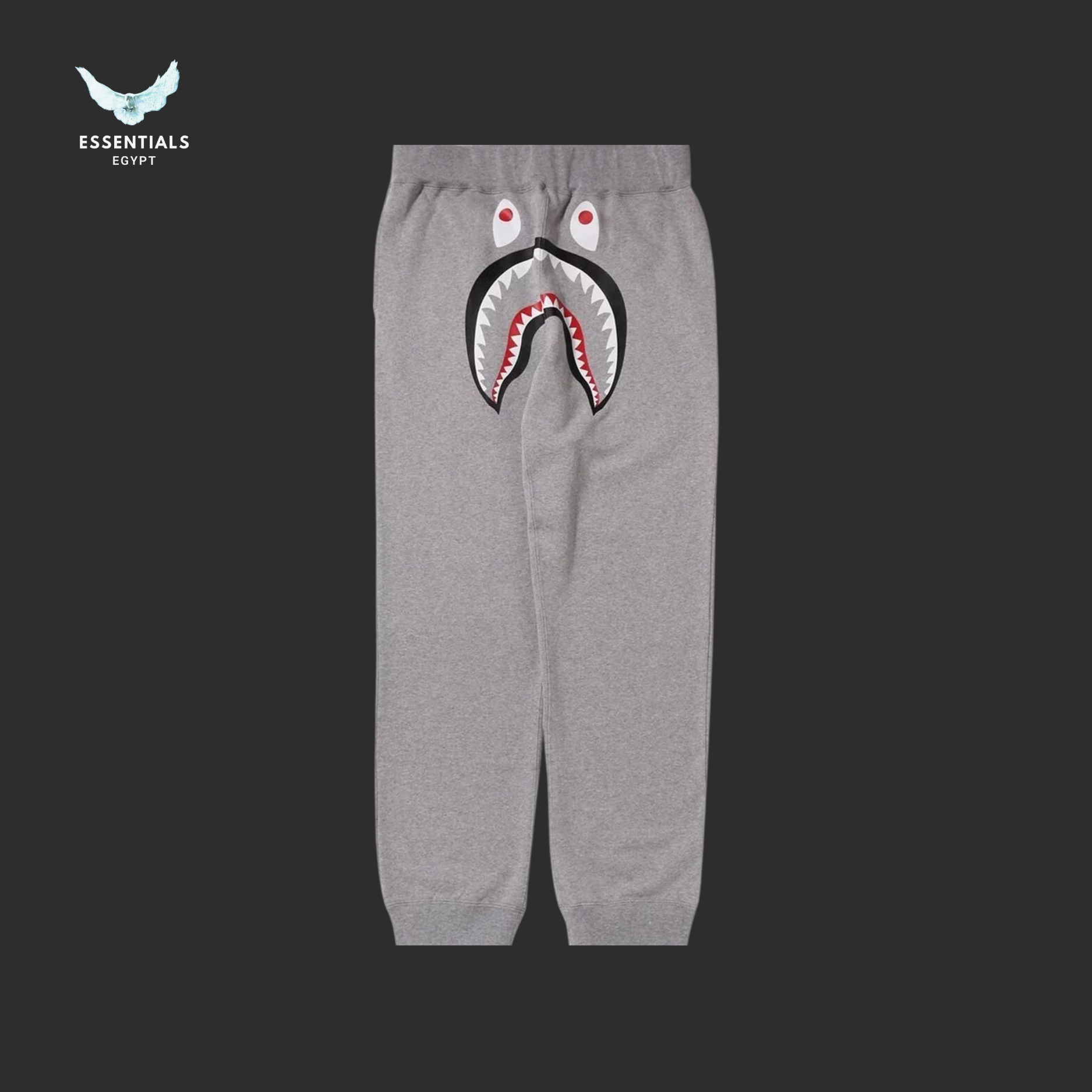 BAPE Shark Sweatpants – Grey Edition - ESSENTIALS EGYPT