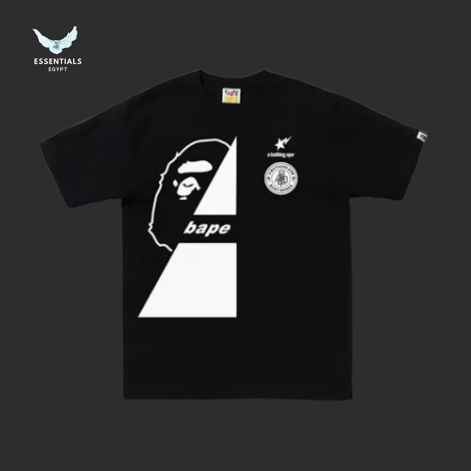 BAPE Soccer 3 Tee 'Black' - ESSENTIALS EGYPT