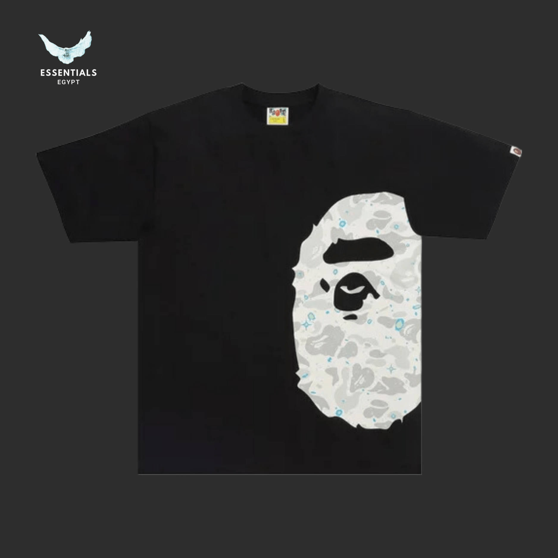 BAPE Space Camo T-Shirt – Black - ESSENTIALS EGYPT
