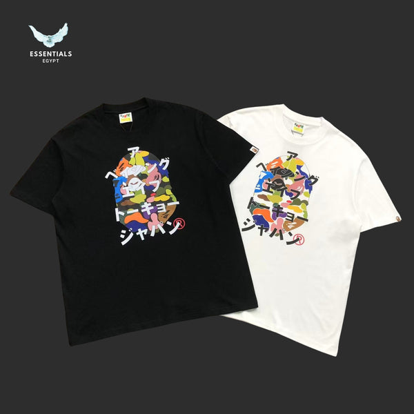BAPE Multi Camo BAPE Katakana RLX Tee