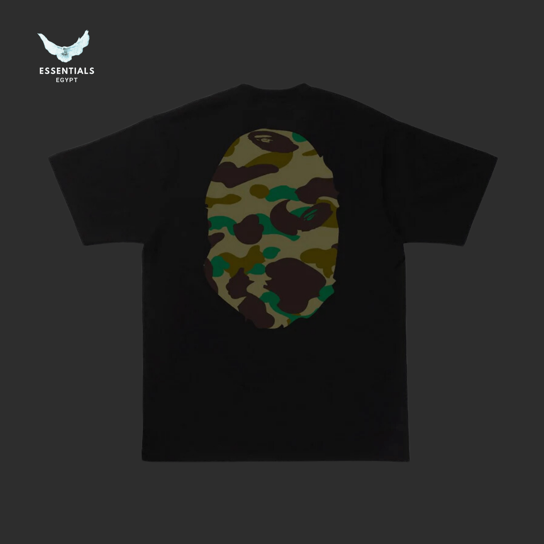 BAPE 1st Camo Big Ape Head T-Shirt 'Green/Black' - ESSENTIALS EGYPT