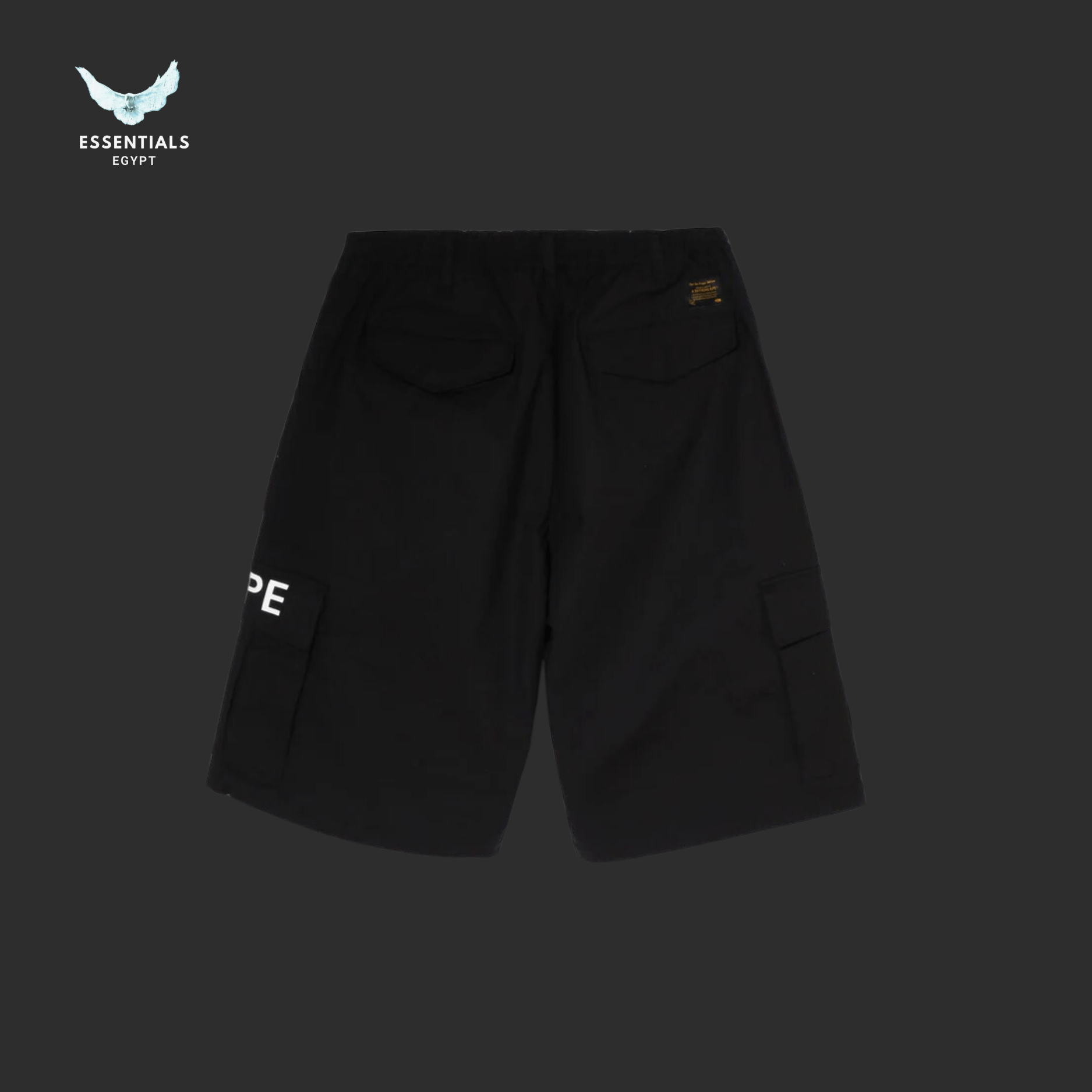 BAPE Cargo Shorts – 6 Pocket Black - ESSENTIALS EGYPT