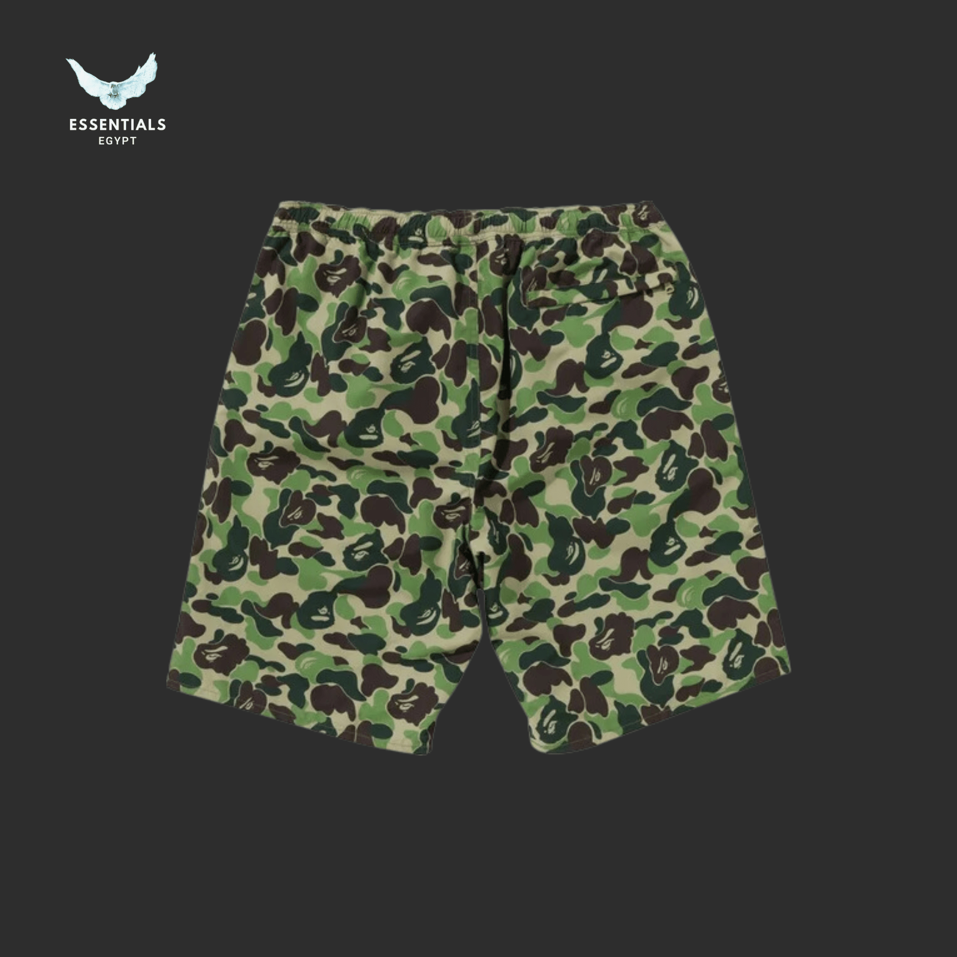 BAPE Beach Shorts – ABC Green Camo - ESSENTIALS EGYPT