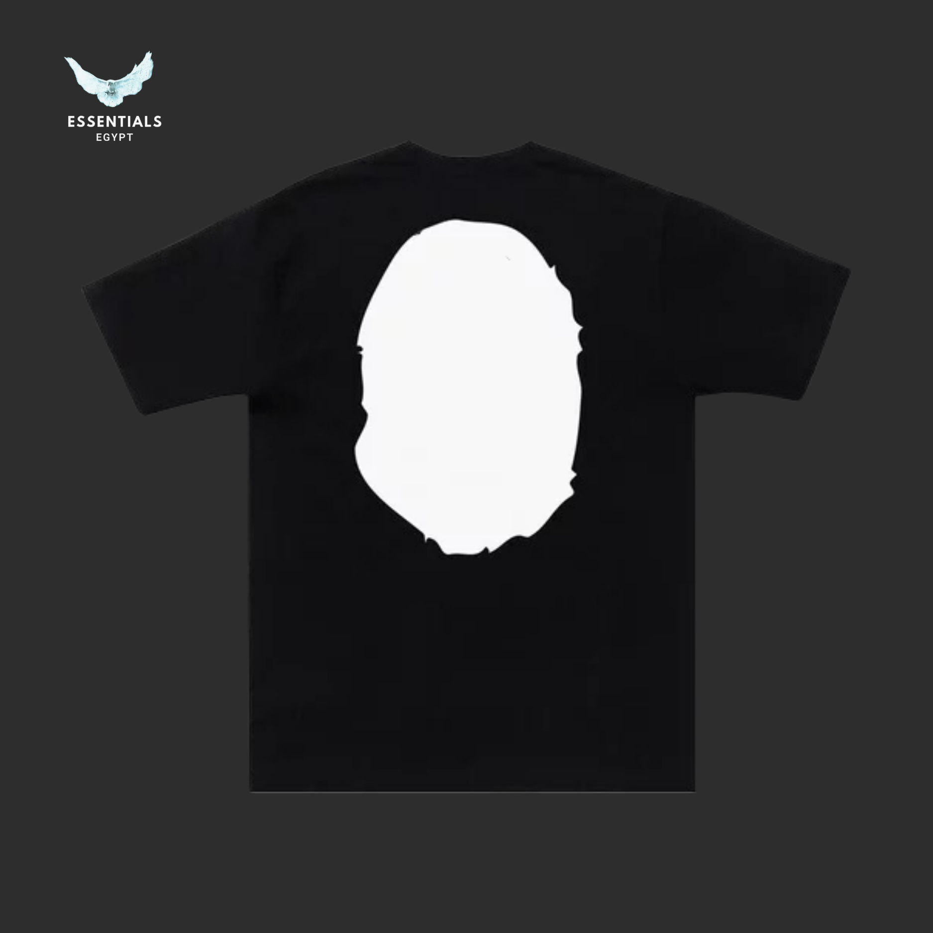 BAPE Bicolor Big Ape Head Tee 'Black' - ESSENTIALS EGYPT