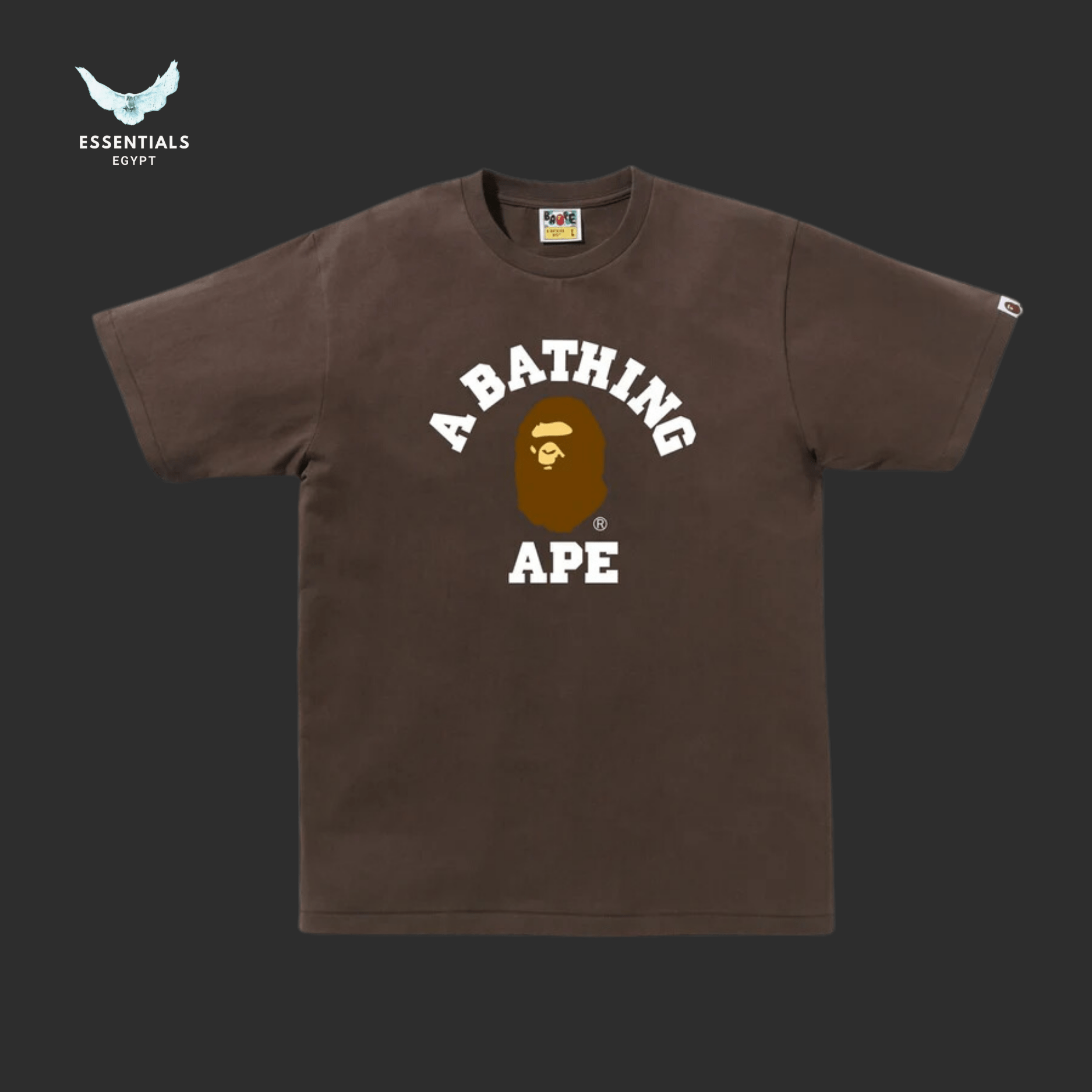 BAPE College T-Shirt – Neutral - ESSENTIALS EGYPT