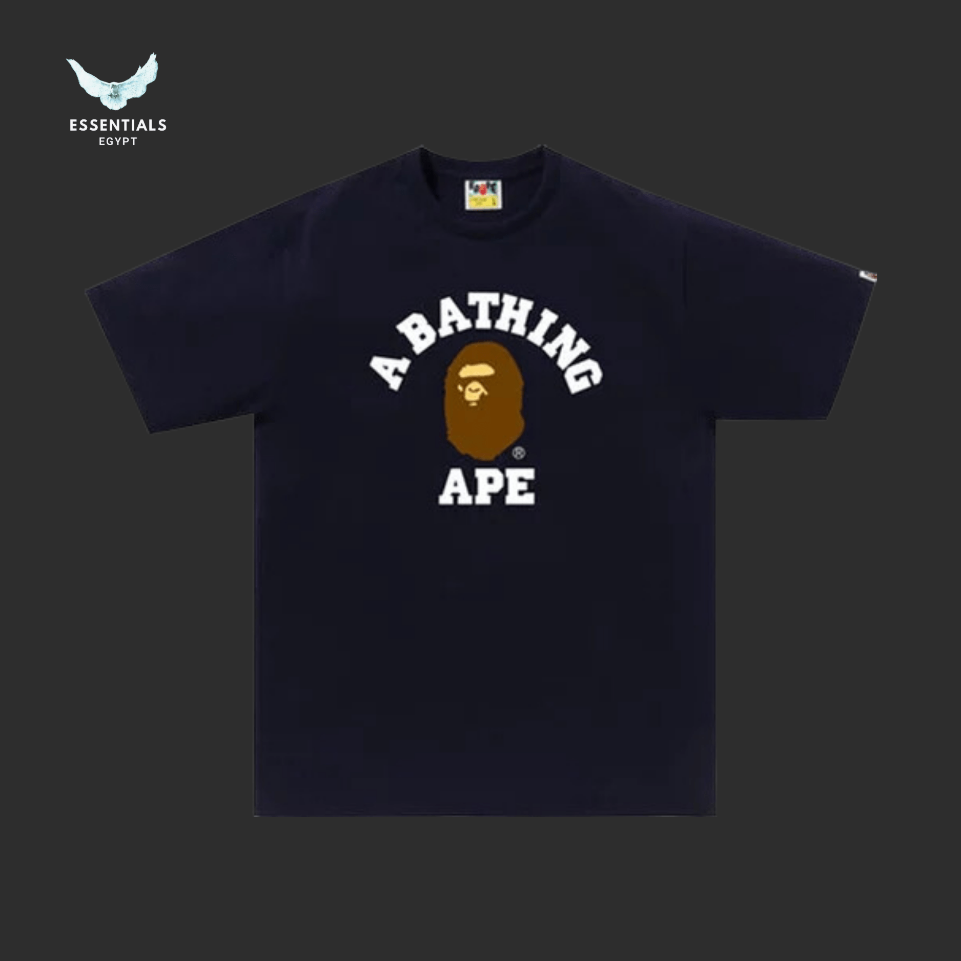 BAPE College T-Shirt – Neutral - ESSENTIALS EGYPT