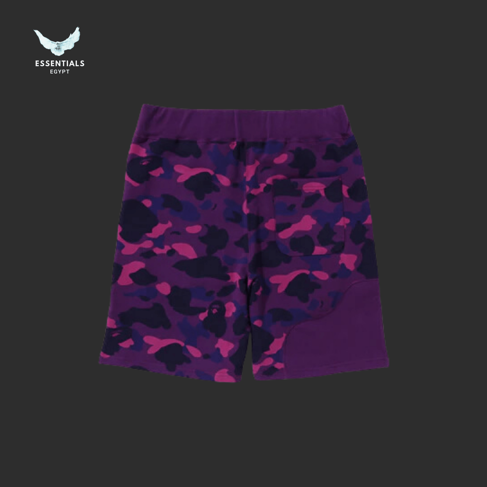 BAPE Camo Shorts – Purple Cutting Style - ESSENTIALS EGYPT