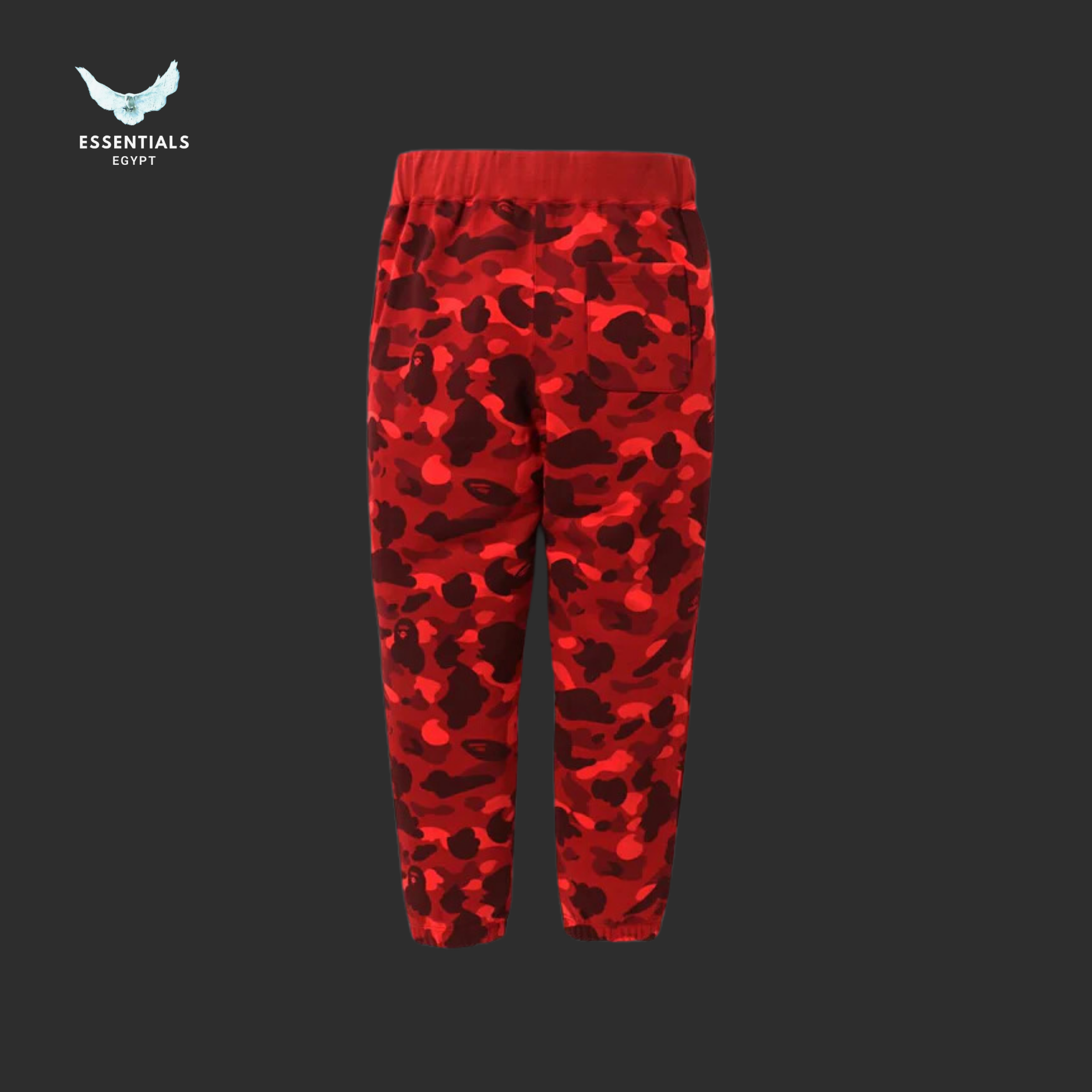 BAPE Camo Wide Sweatpants – Red - ESSENTIALS EGYPT