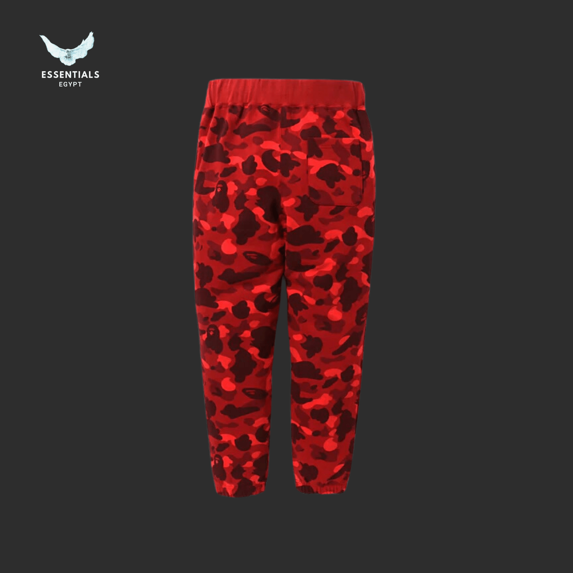 BAPE Camo Wide Sweatpants – Red - ESSENTIALS EGYPT