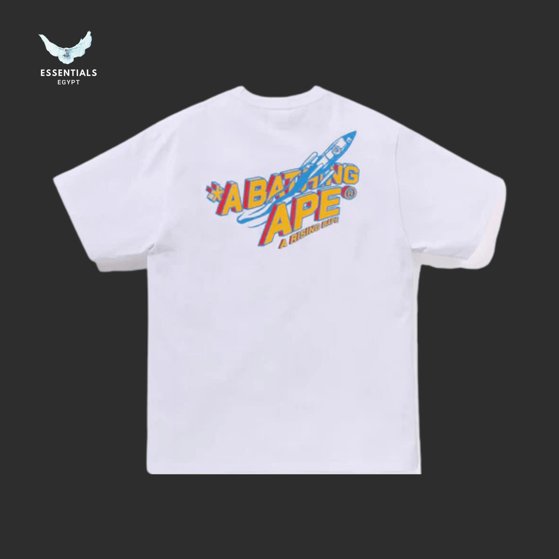 BAPE Moon Ape Head Tee 'White' - ESSENTIALS EGYPT