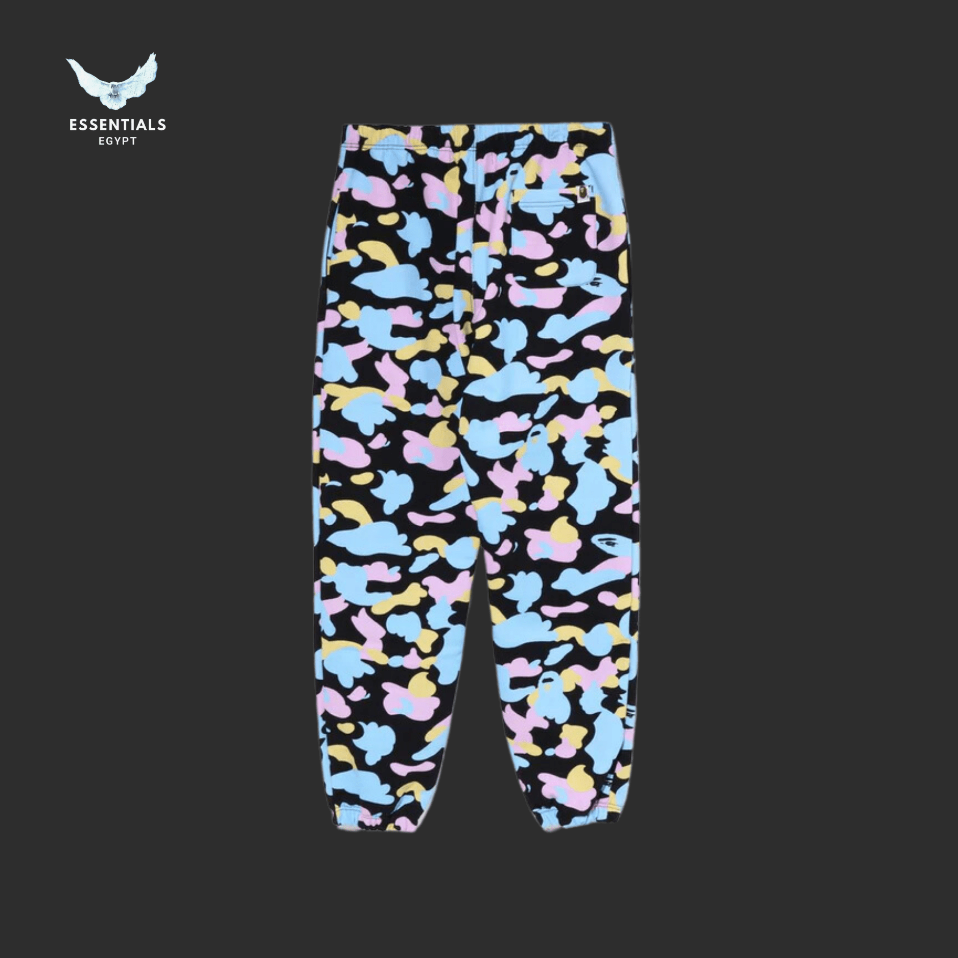 BAPE Multi Camo Oversized Pants – Black - ESSENTIALS EGYPT