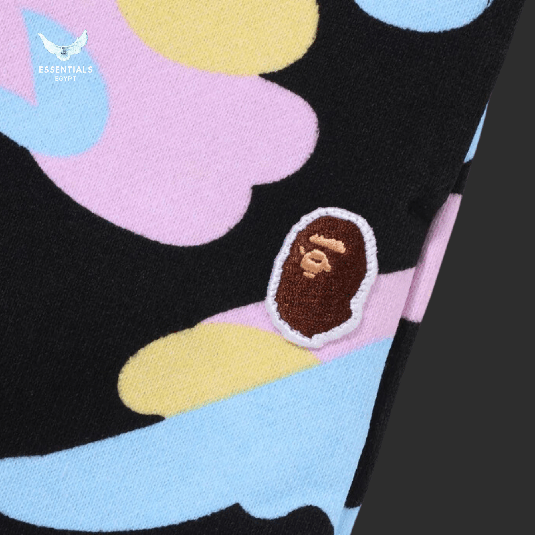 BAPE Multi Camo Oversized Pants – Black - ESSENTIALS EGYPT