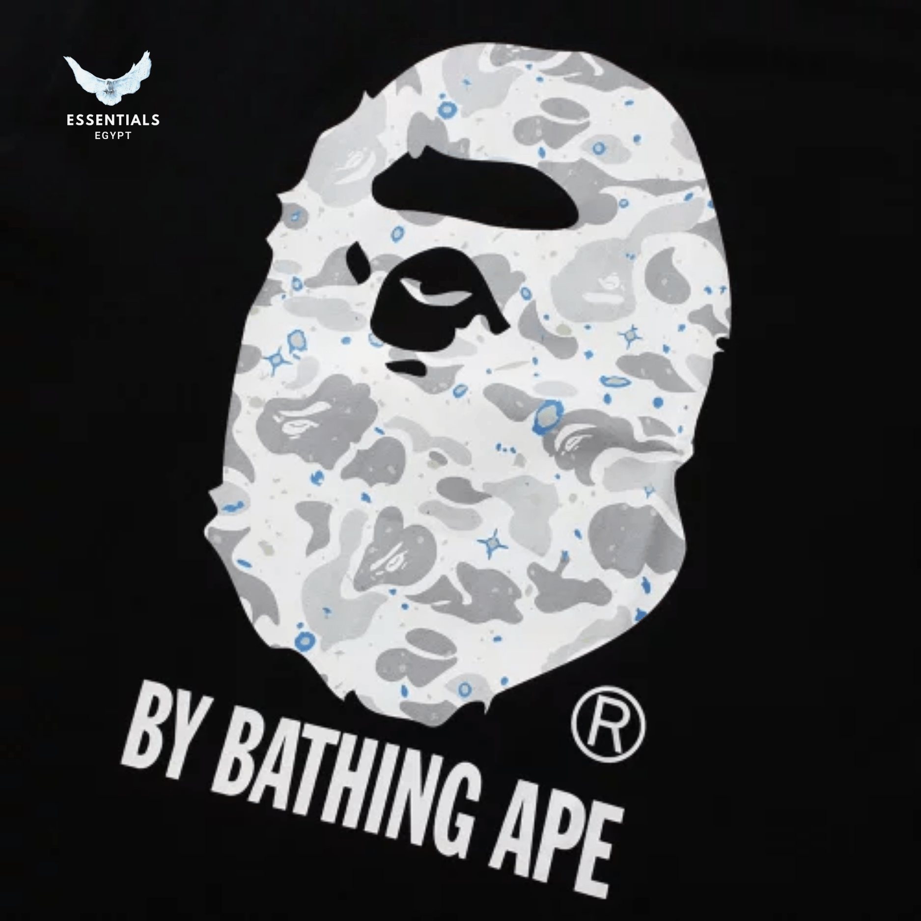 BAPE Space Camo By Bathing Ape Tee 'Black' - ESSENTIALS EGYPT