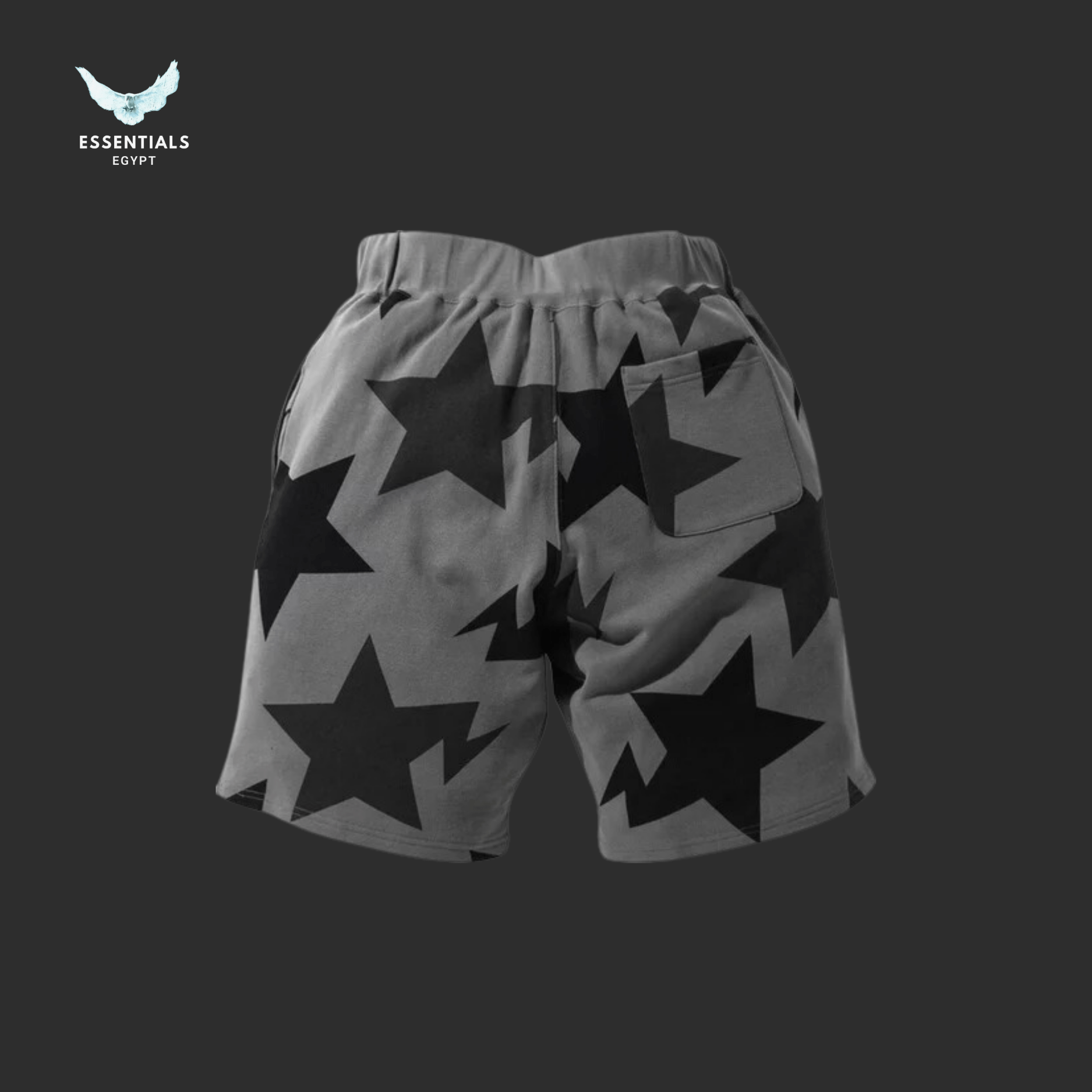 BAPE Shorts – Black Star Pattern - ESSENTIALS EGYPT