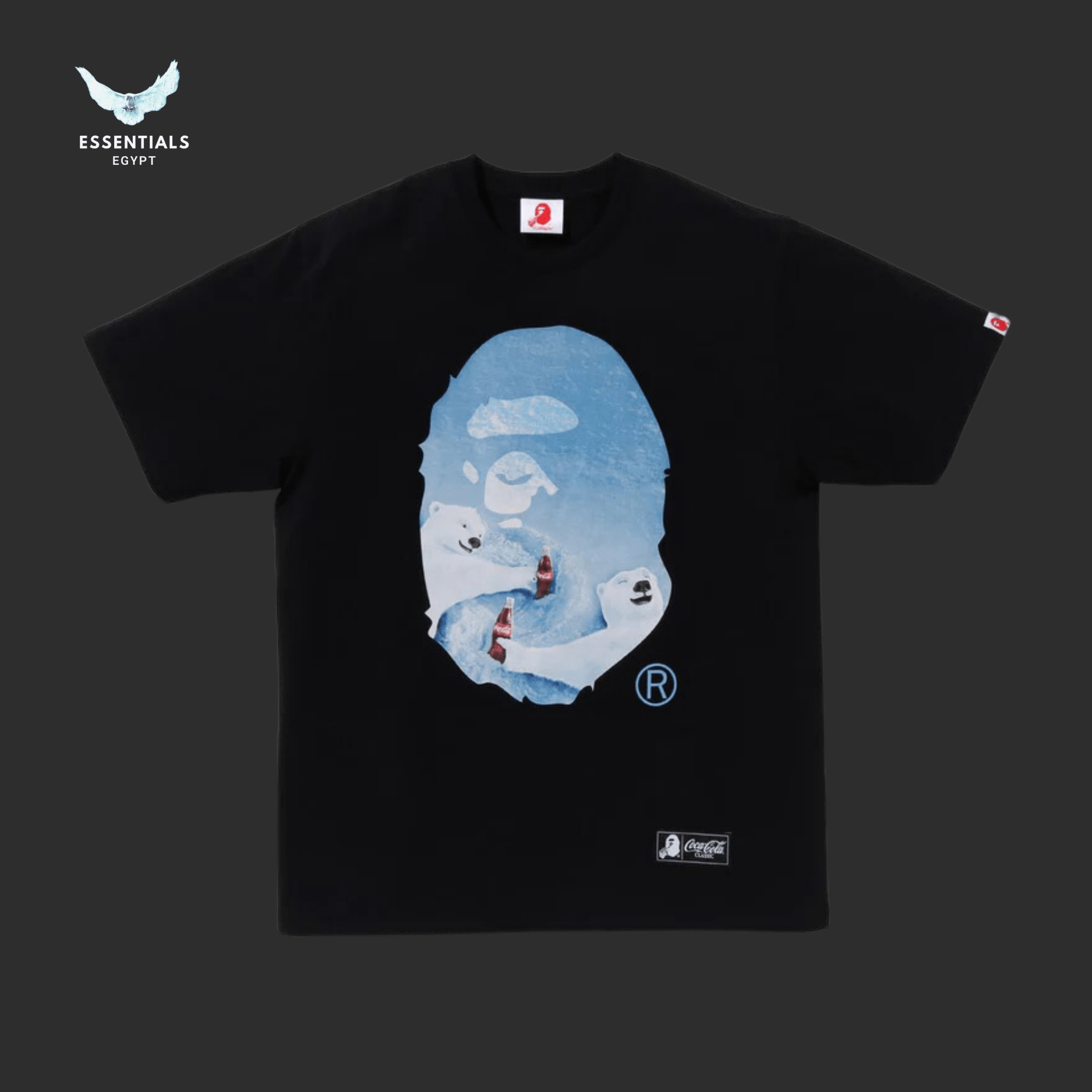 BAPE x Coca - Cola Ape Head T-Shirt – Black - ESSENTIALS EGYPT
