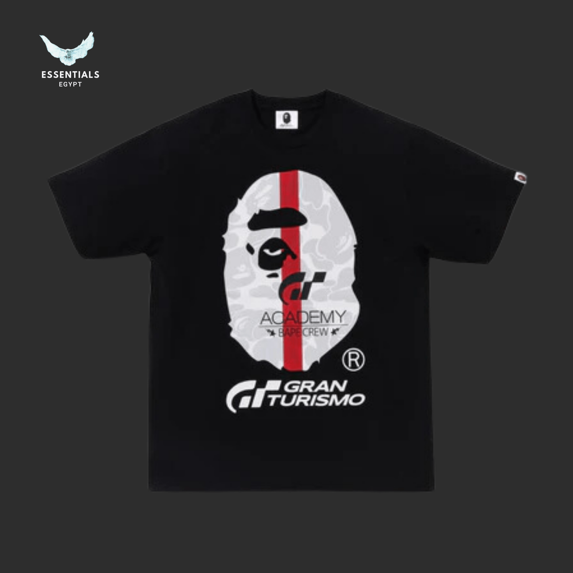 BAPE x Gran Turismo Ape Head 1 Tee 'Black' - ESSENTIALS EGYPT