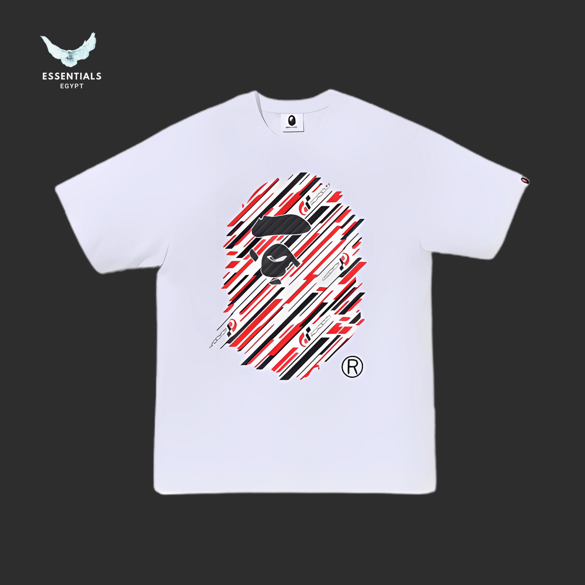 BAPE x Gran Turismo Ape Head 2 Tee 'White' - ESSENTIALS EGYPT
