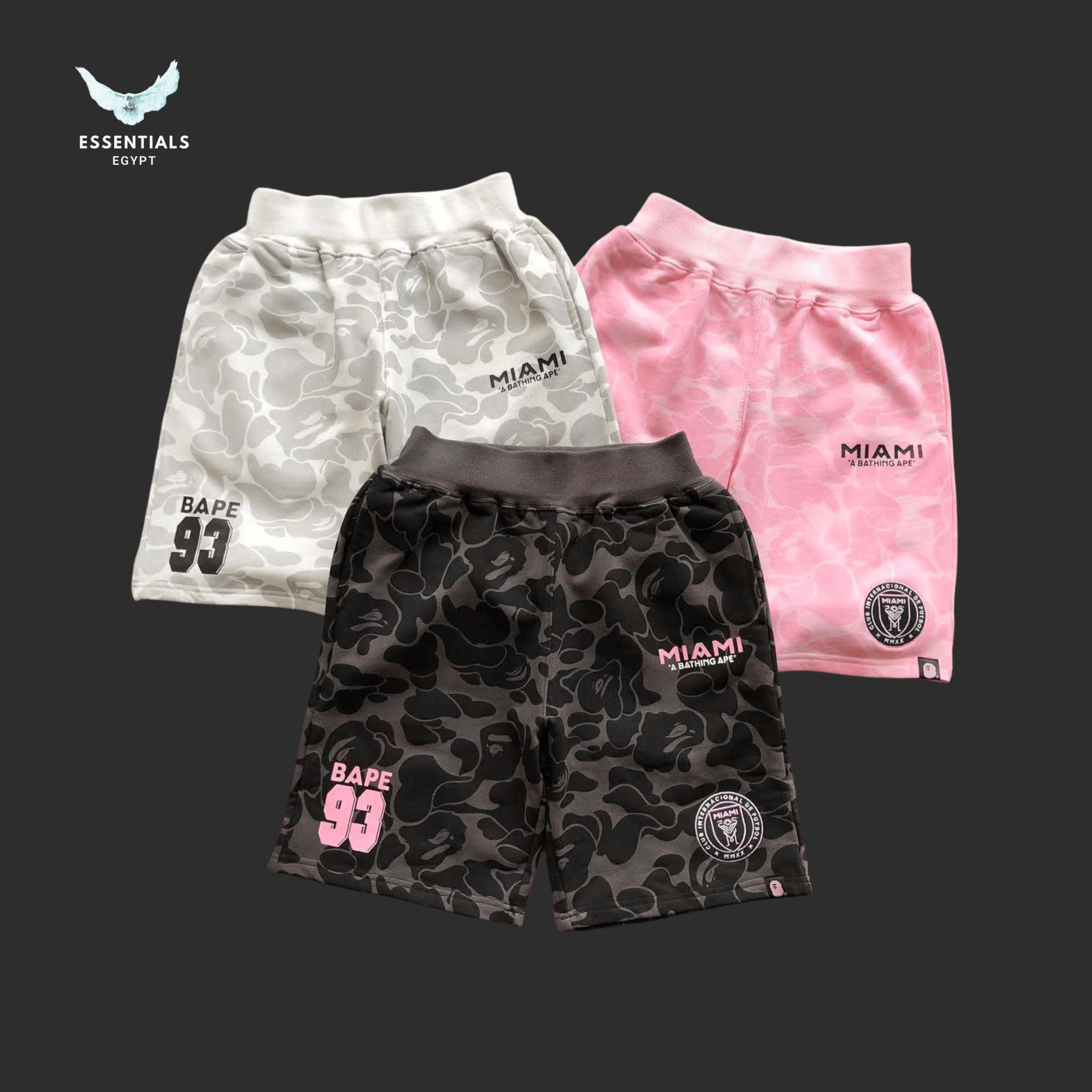 BAPE Shorts – Inter Miami CF Camo - ESSENTIALS EGYPT