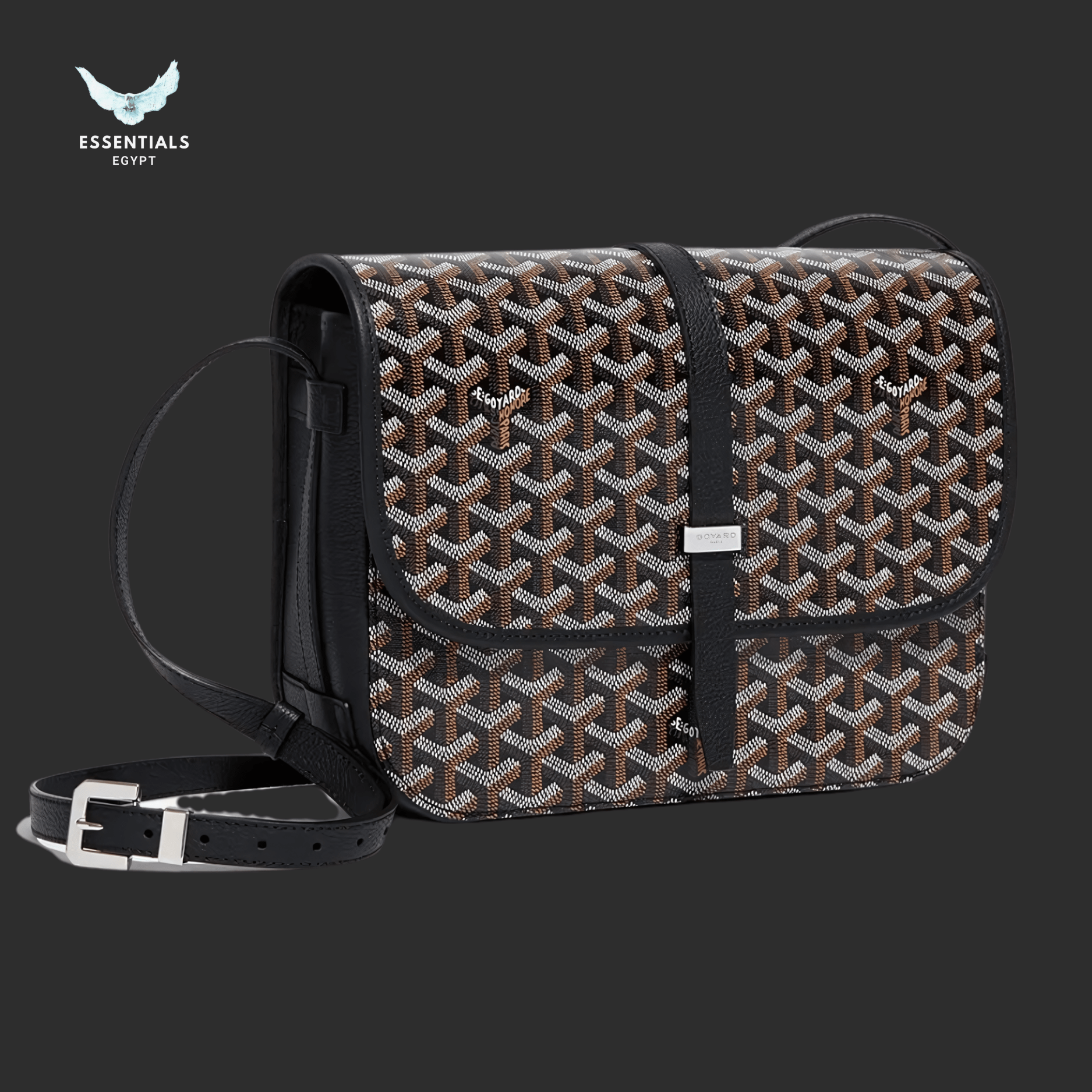 Goyard Belvédère MM Bag – Black - ESSENTIALS EGYPT
