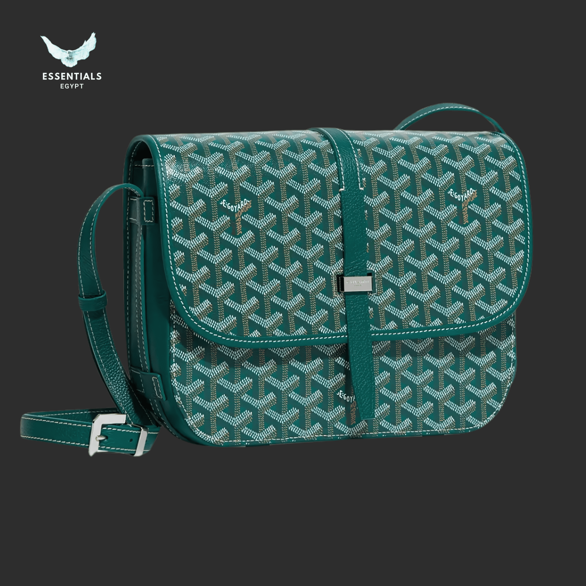 Goyard Belvédère MM Bag – Green - ESSENTIALS EGYPT