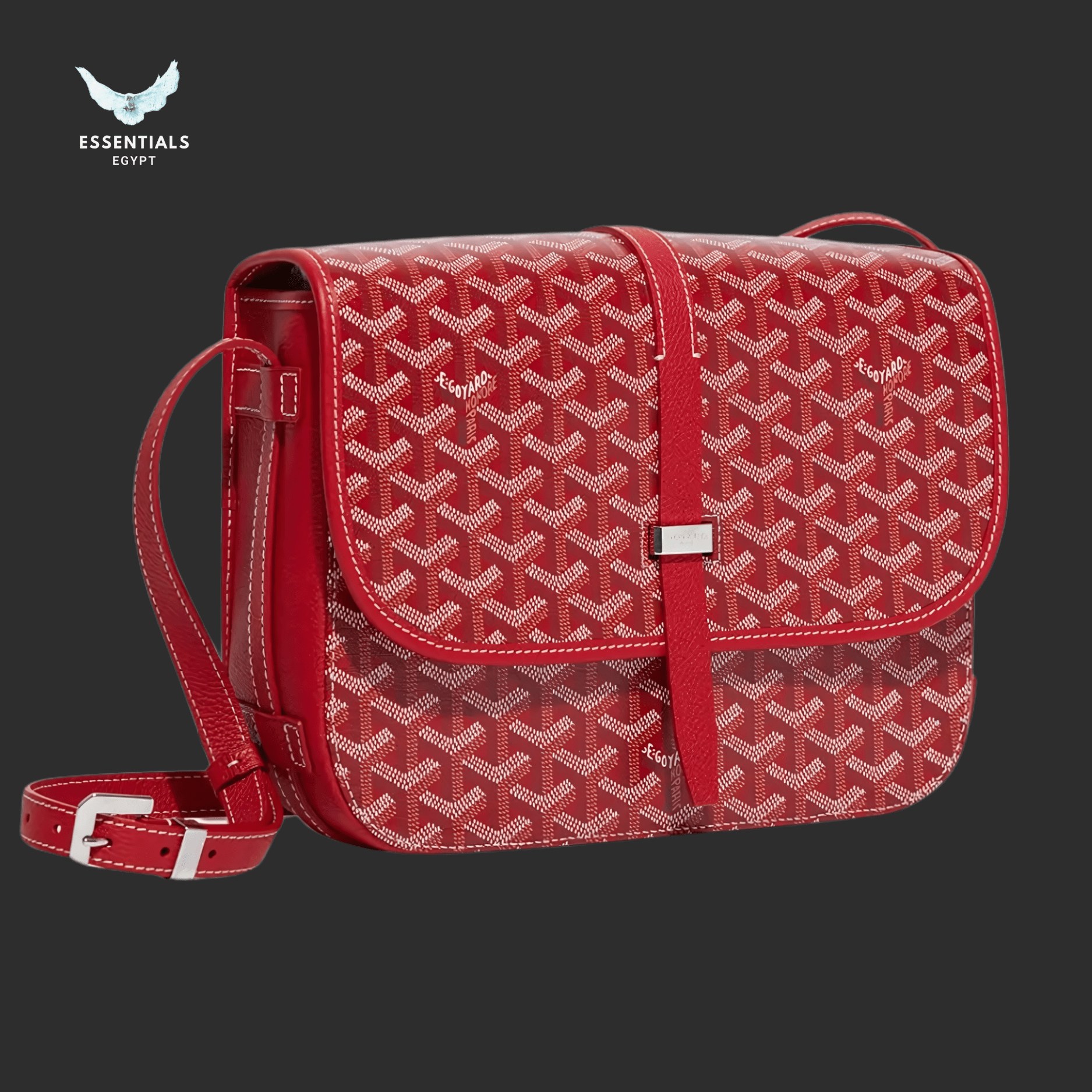 Goyard Belvédère MM Bag – Red - ESSENTIALS EGYPT
