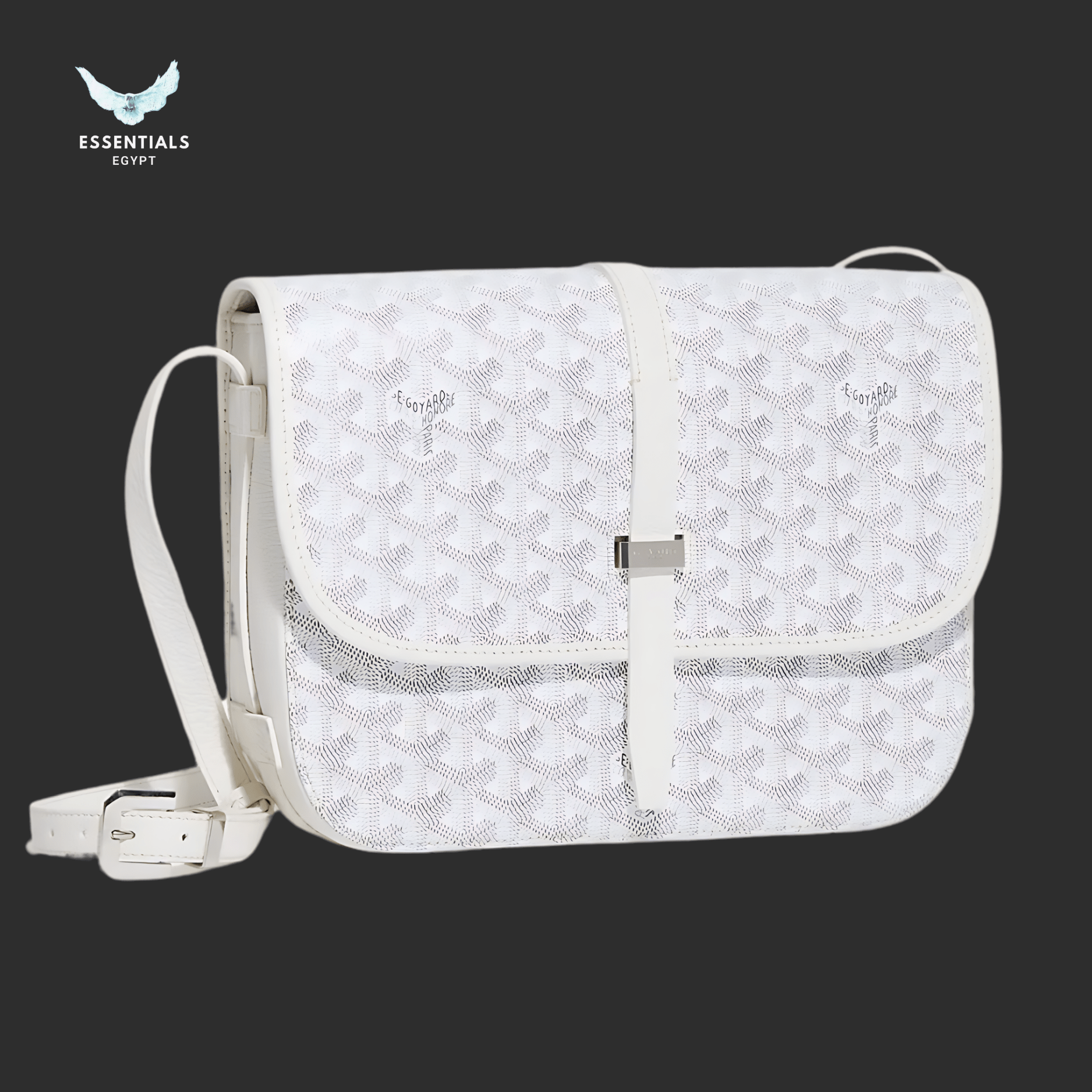 Goyard Belvédère MM Bag – White - ESSENTIALS EGYPT