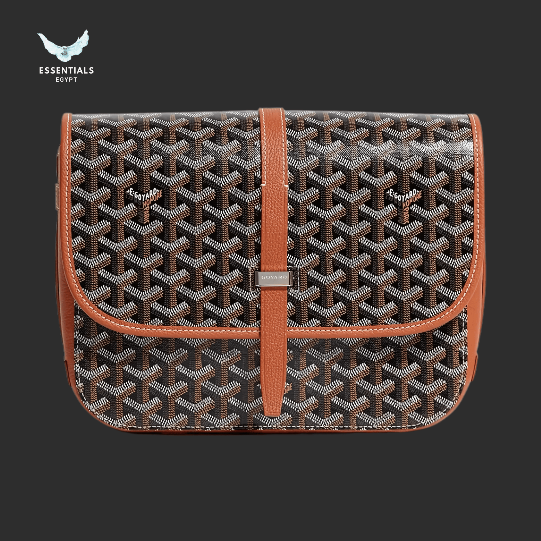 Goyard Belvédère MM Bag – Black & Tan - ESSENTIALS EGYPT