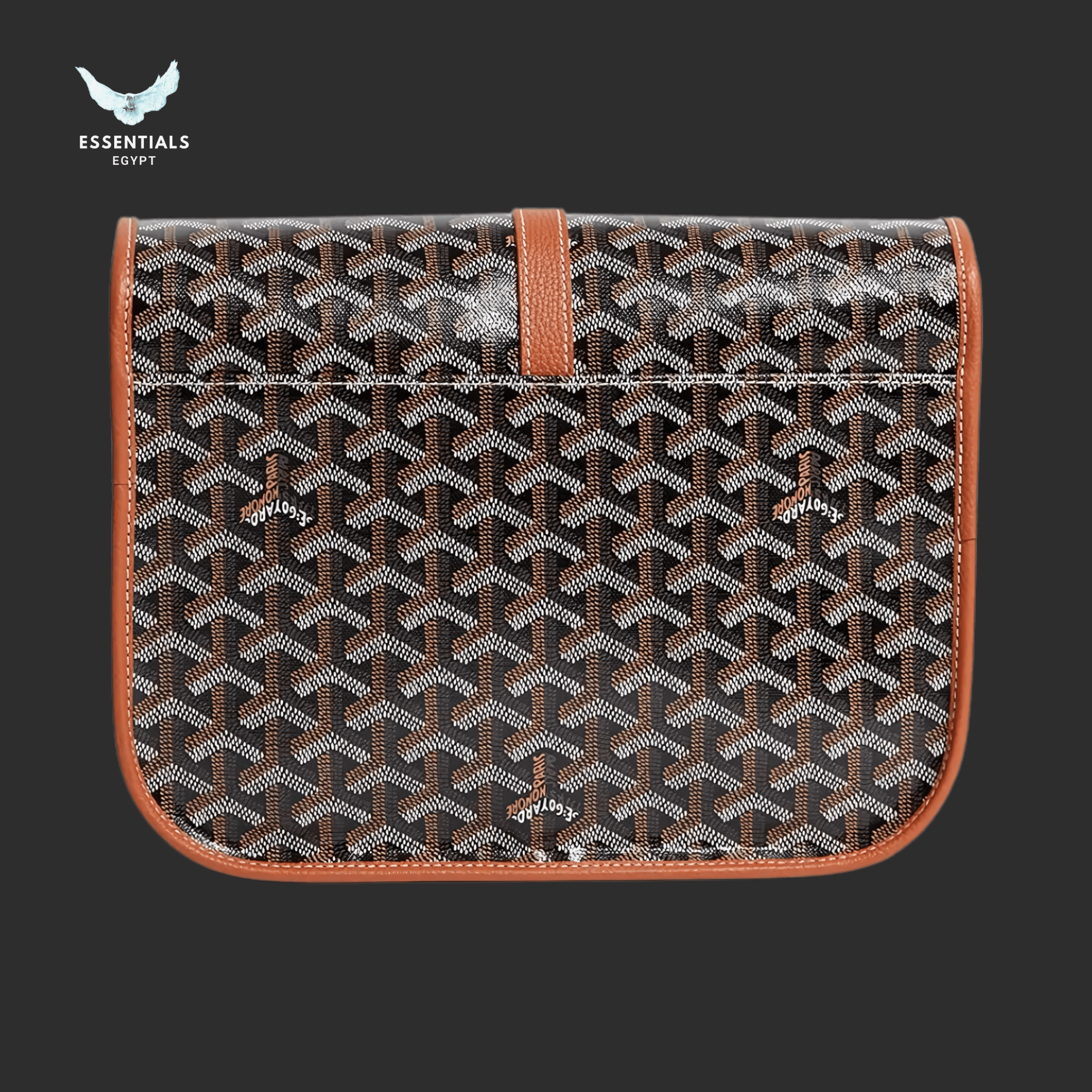Goyard Belvédère MM Bag – Black & Tan - ESSENTIALS EGYPT