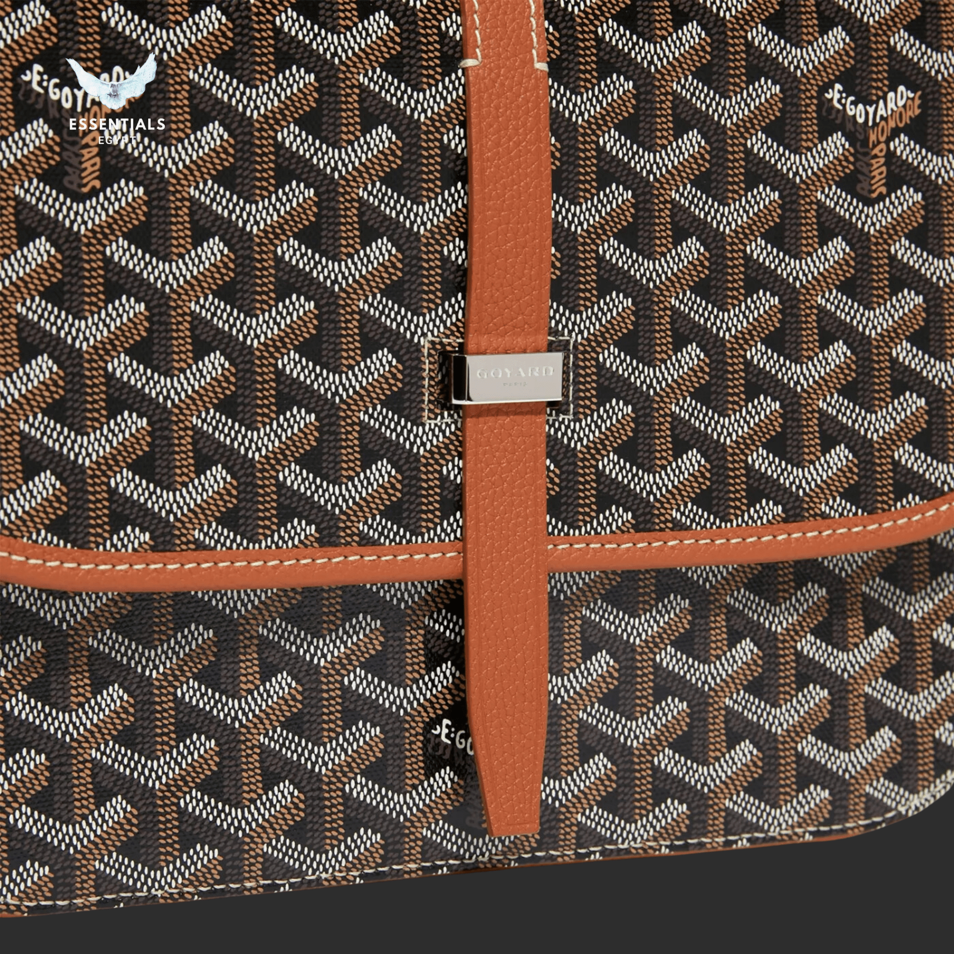 Goyard Belvédère MM Bag – Black & Tan - ESSENTIALS EGYPT