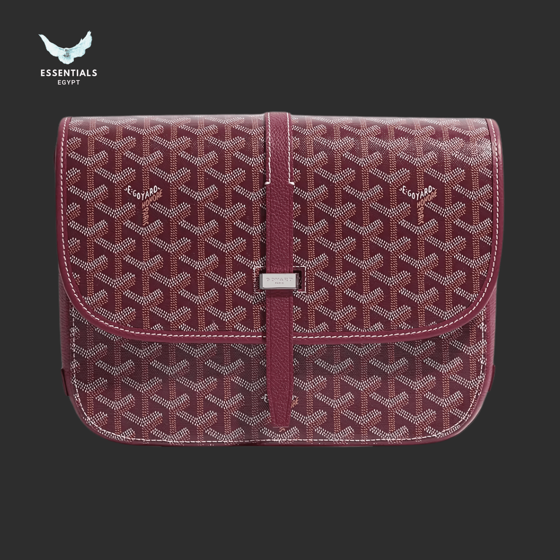 Goyard Belvédère MM Bag – Burgundy - ESSENTIALS EGYPT