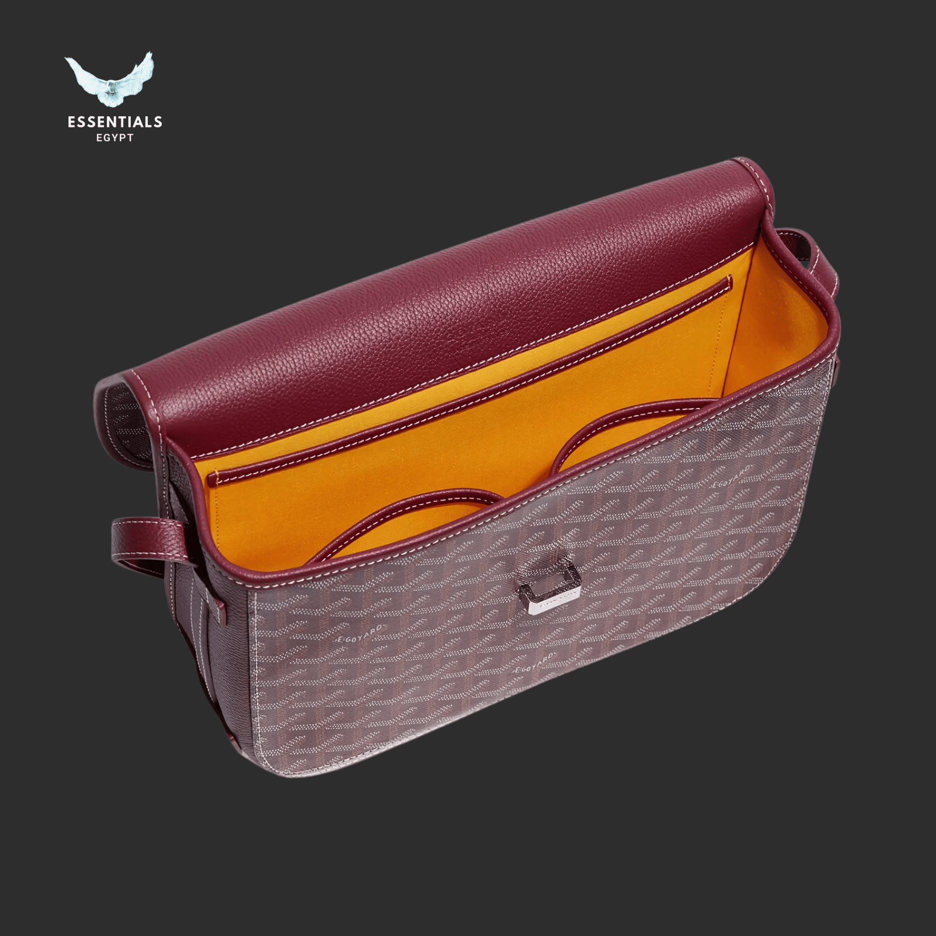 Goyard Belvédère MM Bag – Burgundy - ESSENTIALS EGYPT