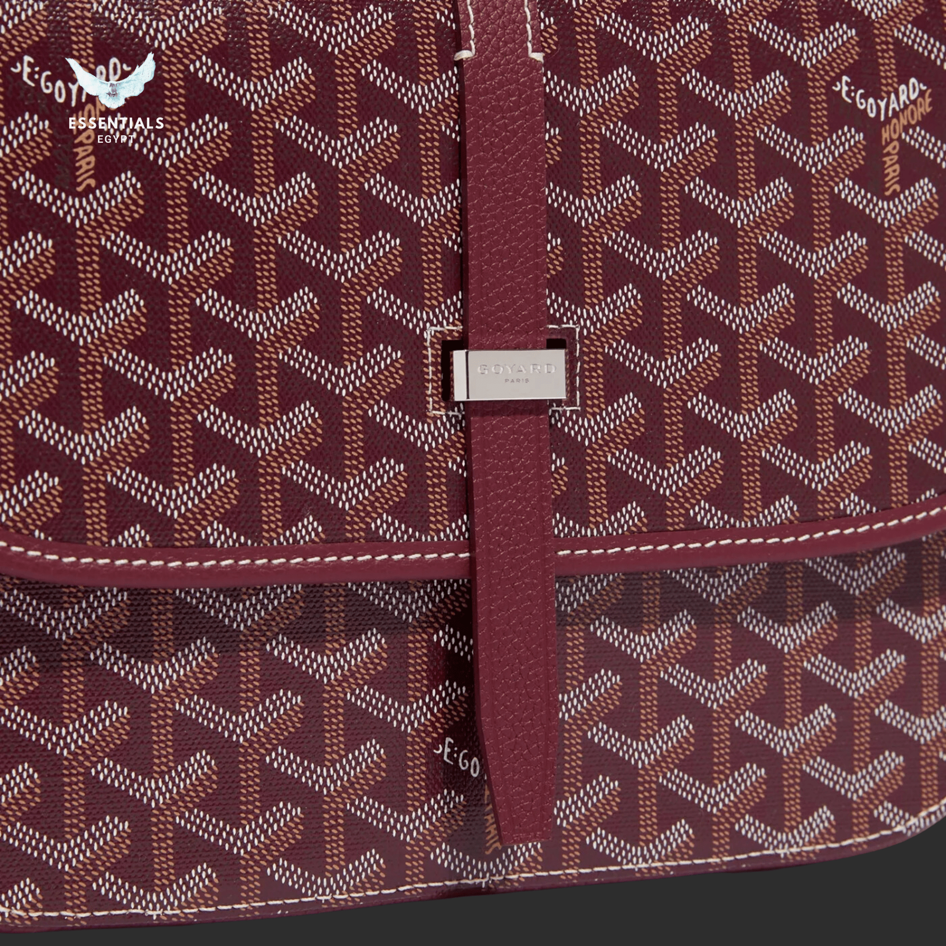 Goyard Belvédère MM Bag – Burgundy - ESSENTIALS EGYPT