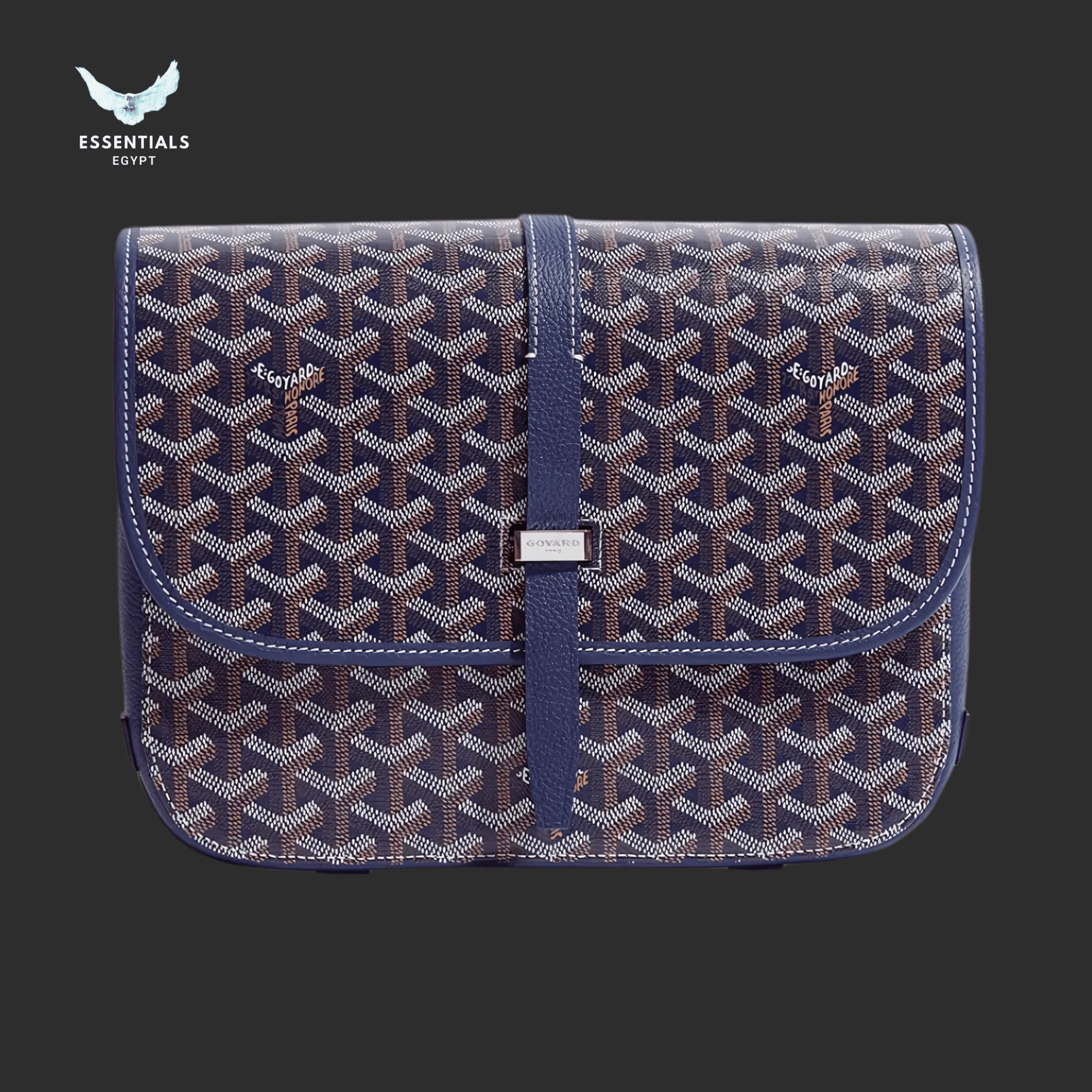 Goyard Belvédère MM Bag – Navy Blue - ESSENTIALS EGYPT