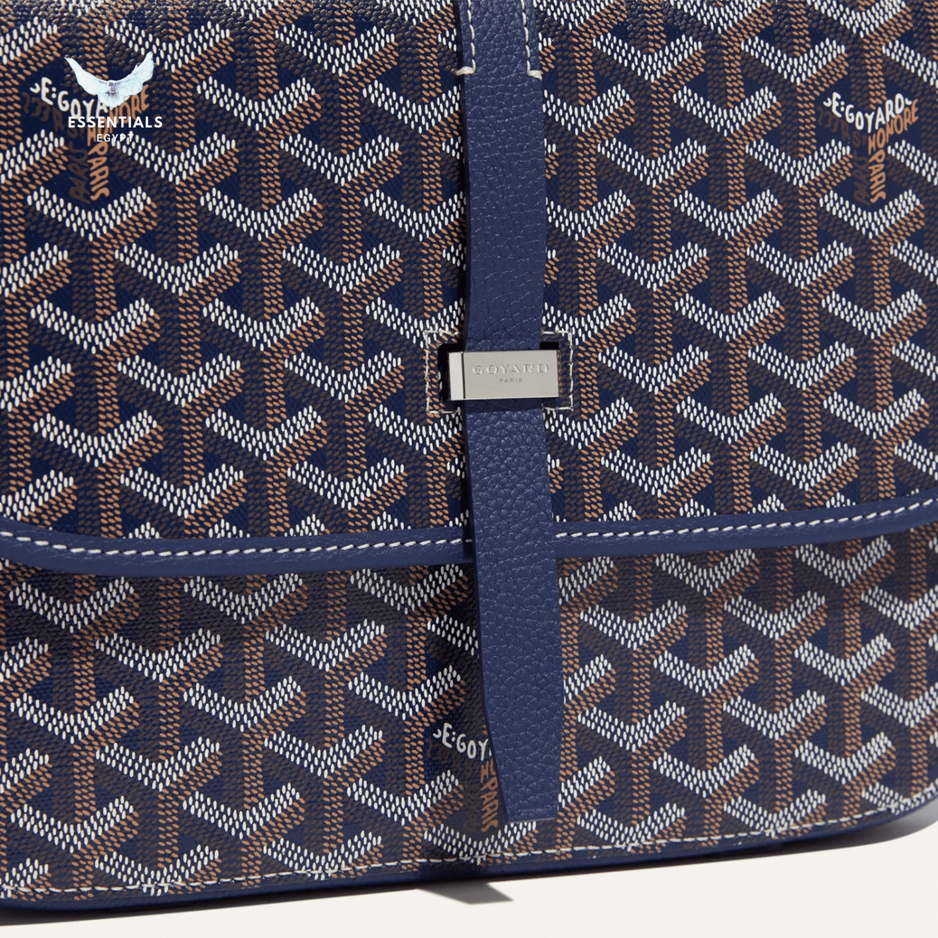 Goyard Belvédère MM Bag – Navy Blue - ESSENTIALS EGYPT