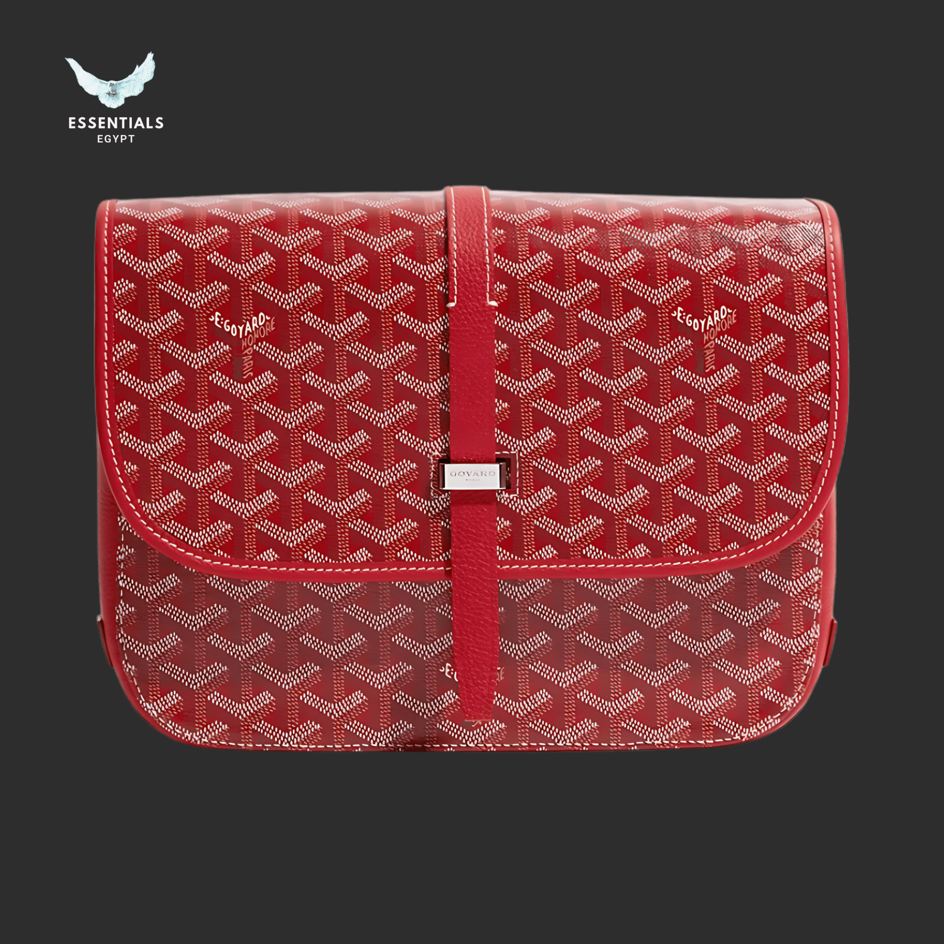Goyard Belvédère MM Bag – Red - ESSENTIALS EGYPT