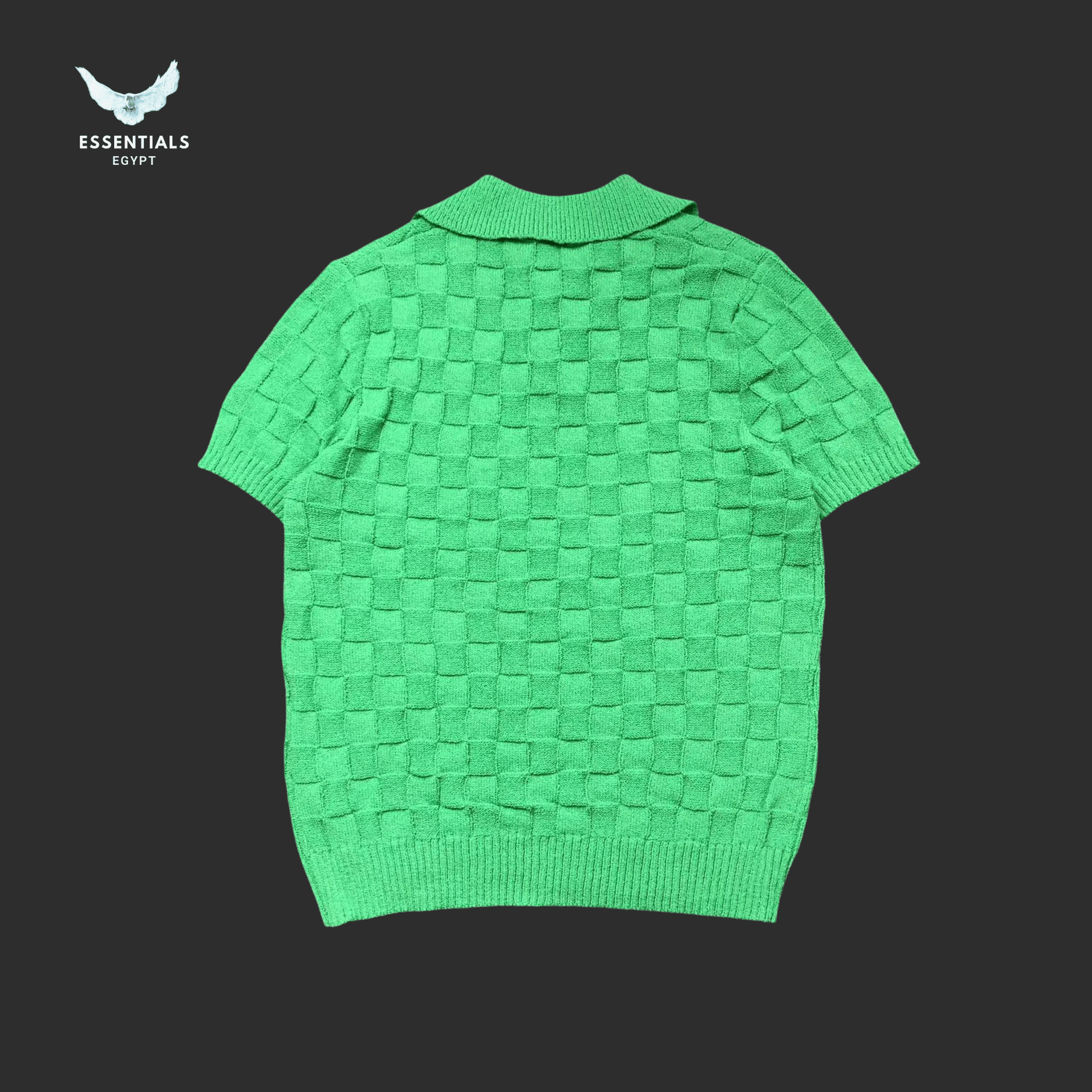 Casablanca Knit Polo – Embossed Logo Edition - ESSENTIALS EGYPT