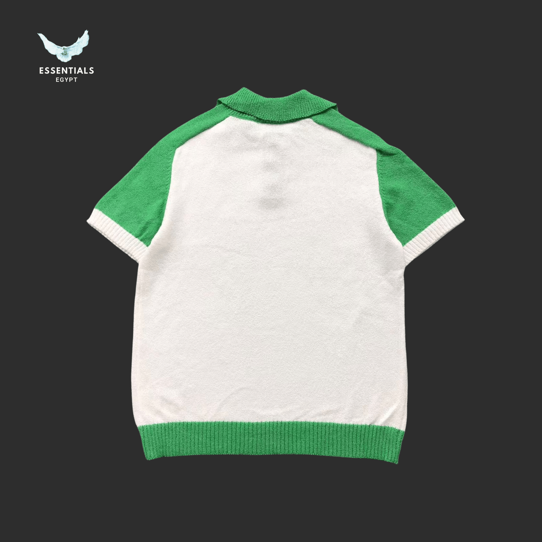 Casablanca Knit Polo – Contrast Collar Edition - ESSENTIALS EGYPT