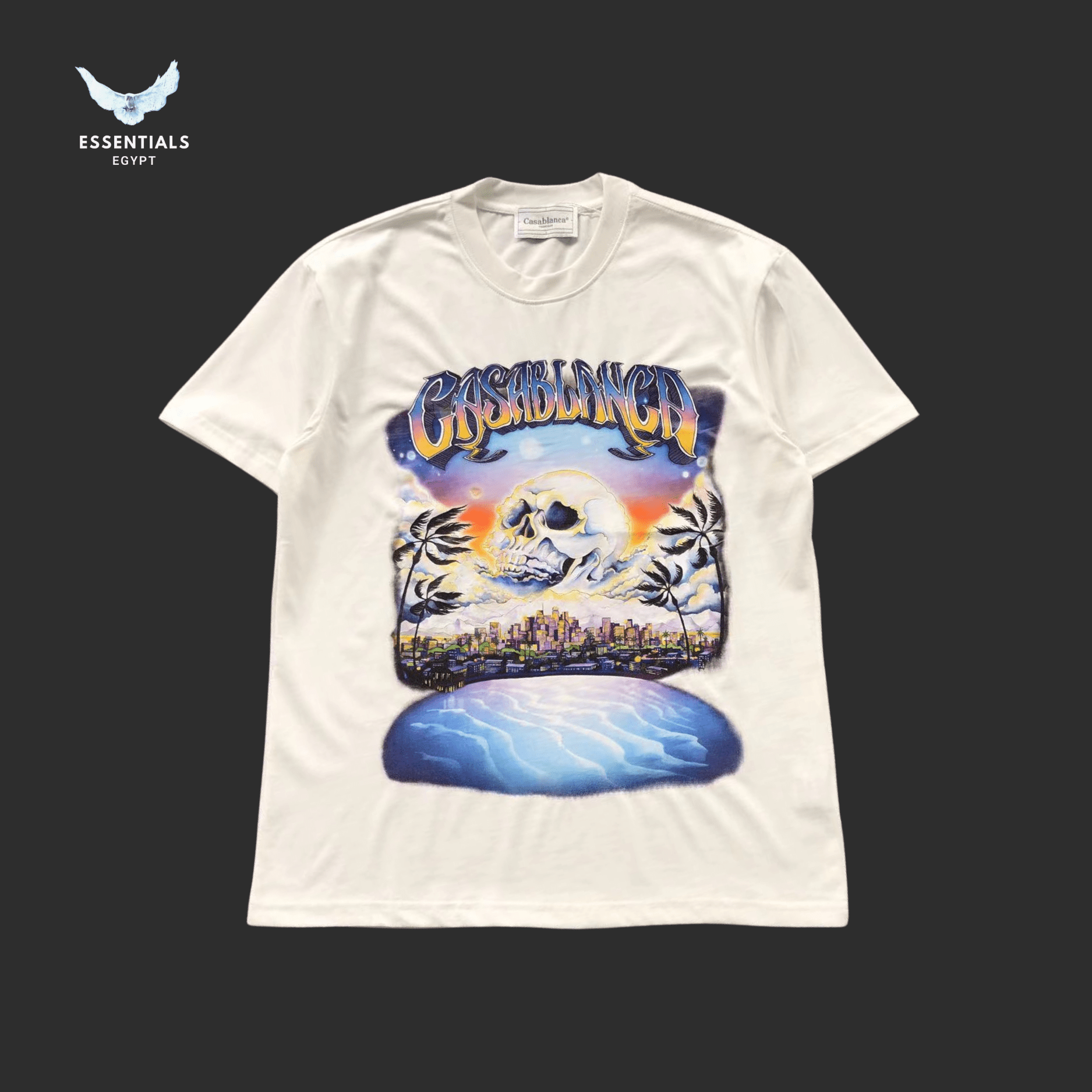 Casablanca T-Shirt – Wavy Desert Graphic - ESSENTIALS EGYPT