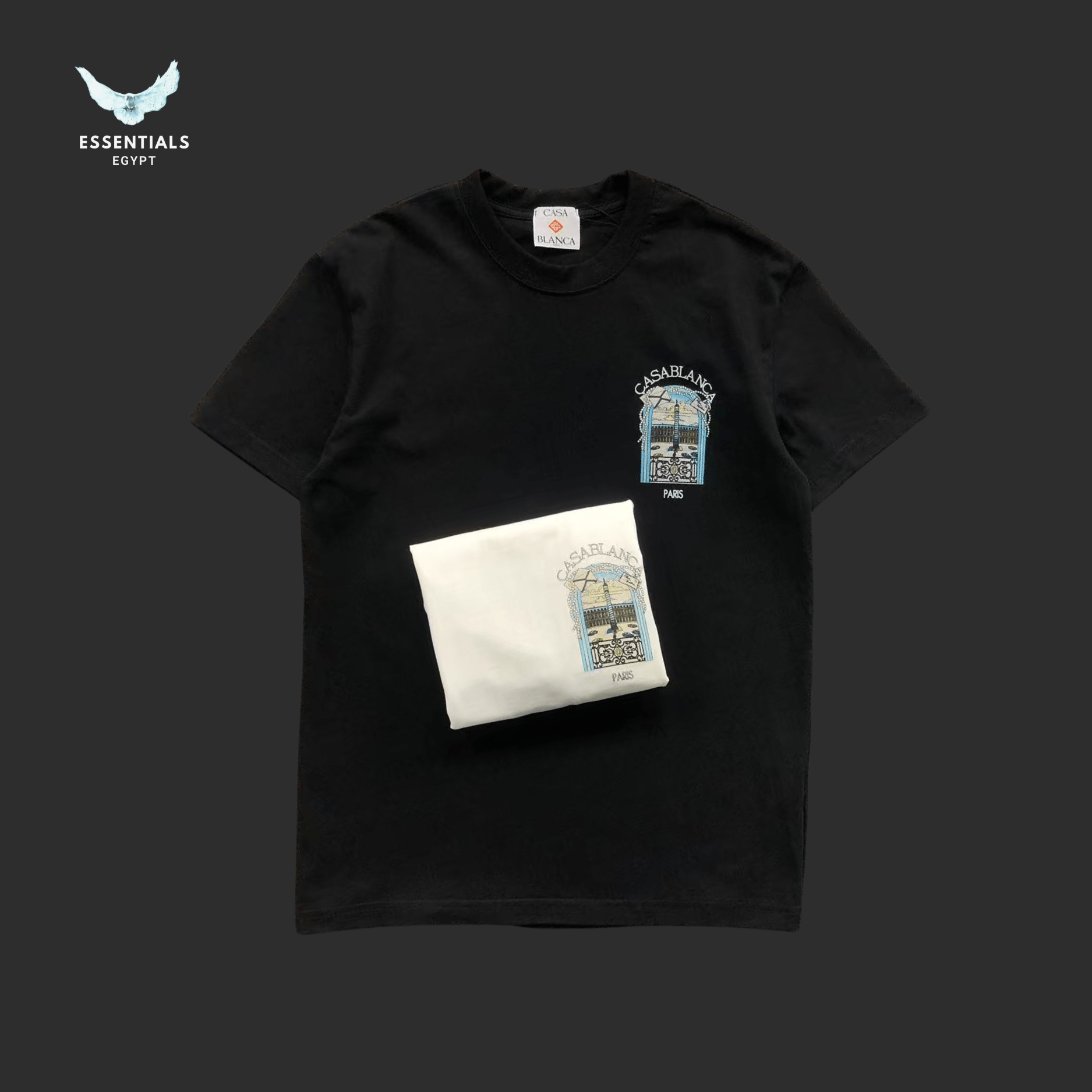 Casablanca Paris Illustration T-Shirt - ESSENTIALS EGYPT